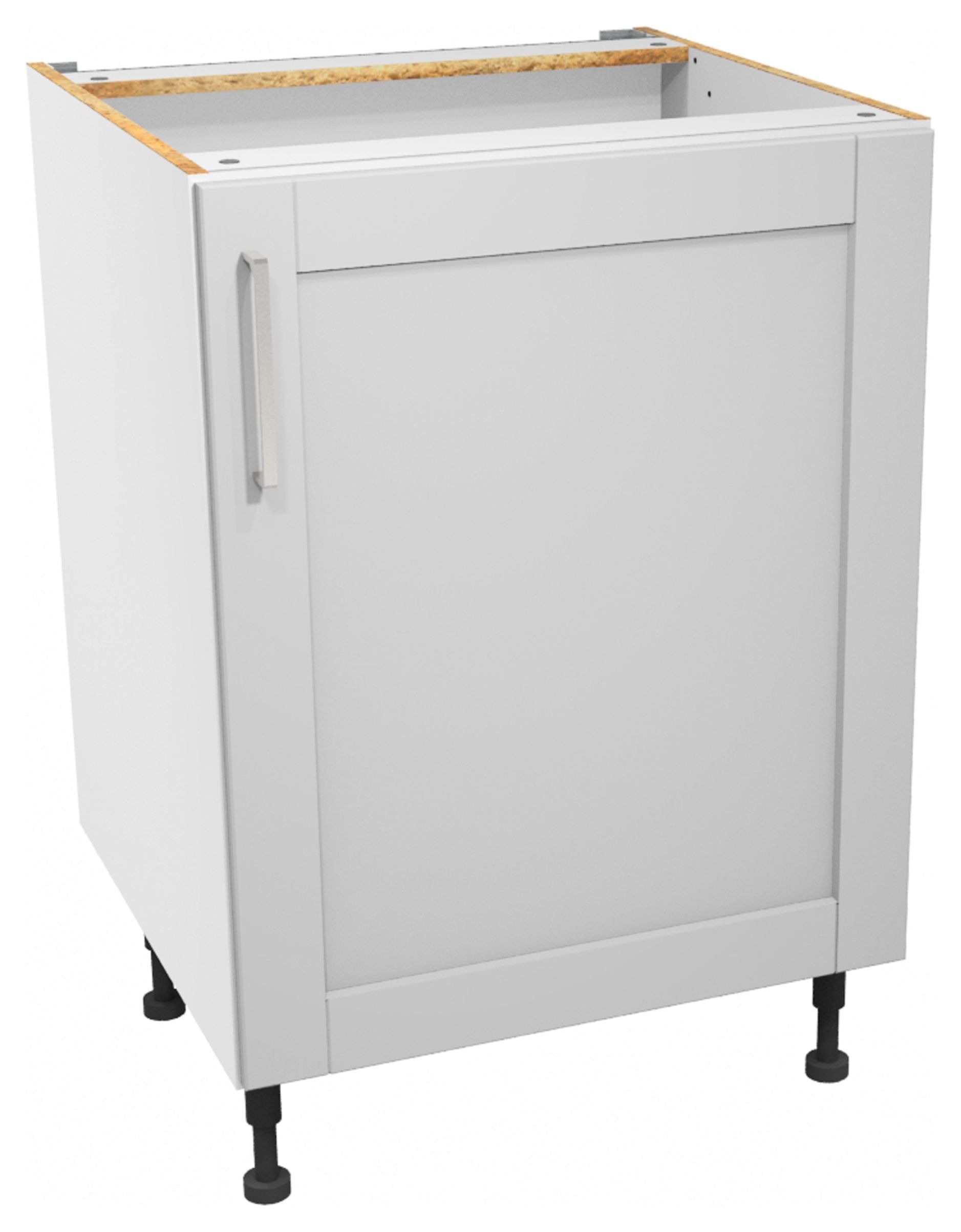 Wickes Ohio Grey Shaker Base Unit - 600mm