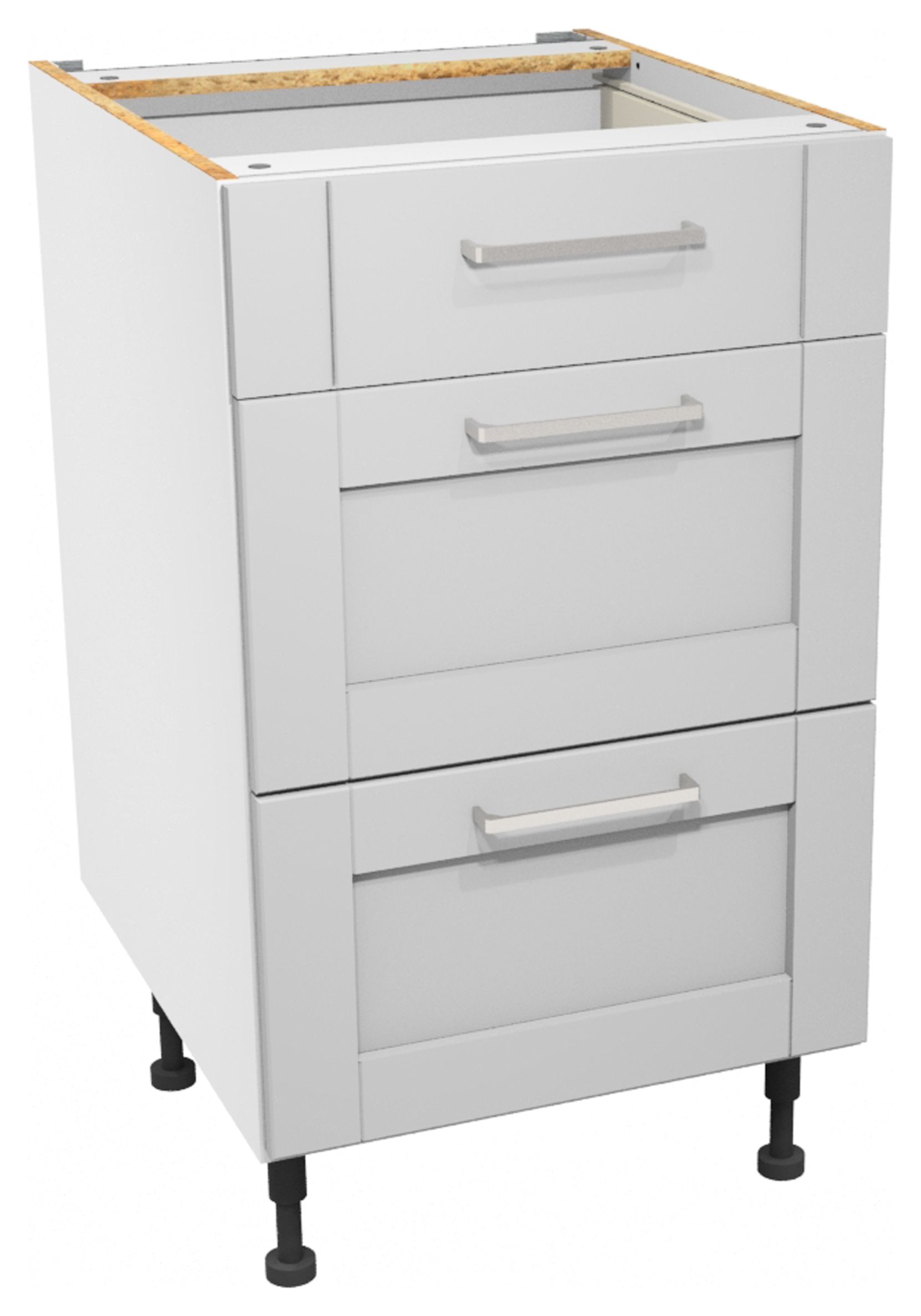 Image of Wickes Ohio Grey Shaker Drawer Unit - 500mm