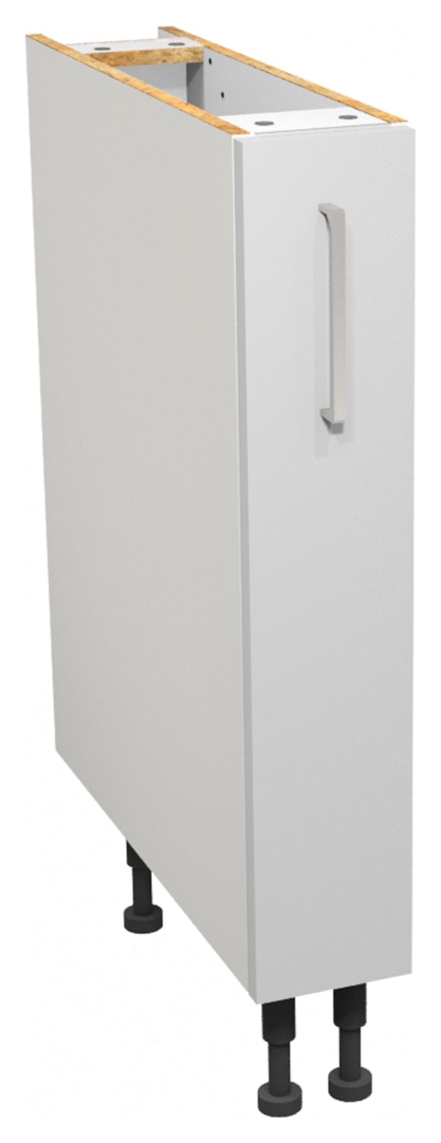 Image of Wickes Ohio Grey Pull Out Base Unit - 150mm