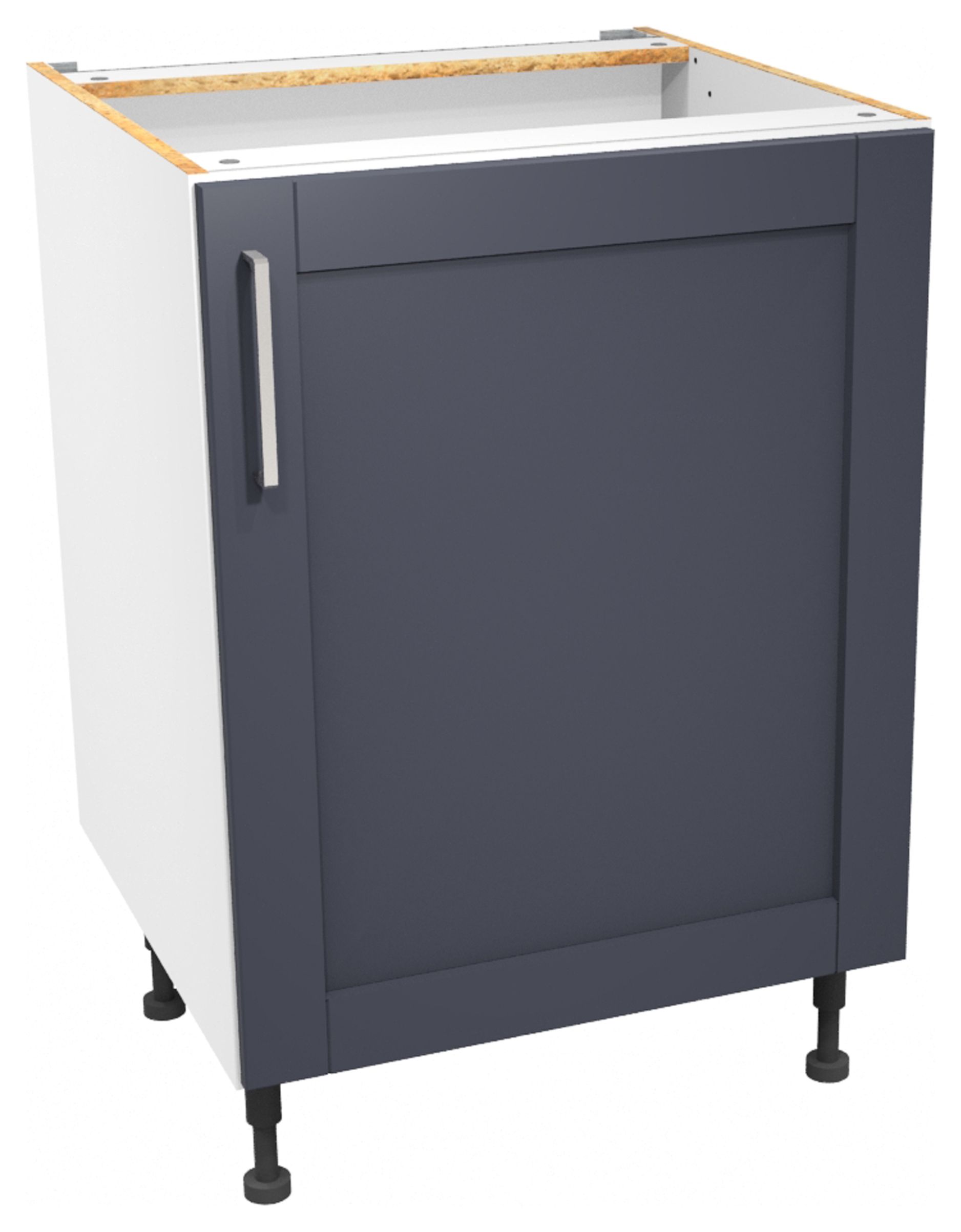 Wickes Ohio Navy Shaker Base Unit - 600mm