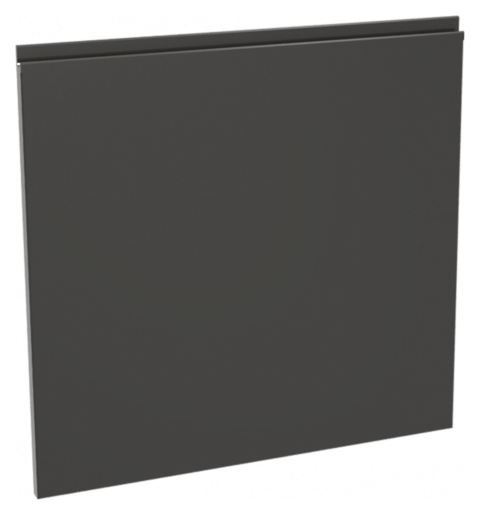 Image of Madison Dark Grey Gloss Handleless Appliance Door (C) - 600 x 584mm