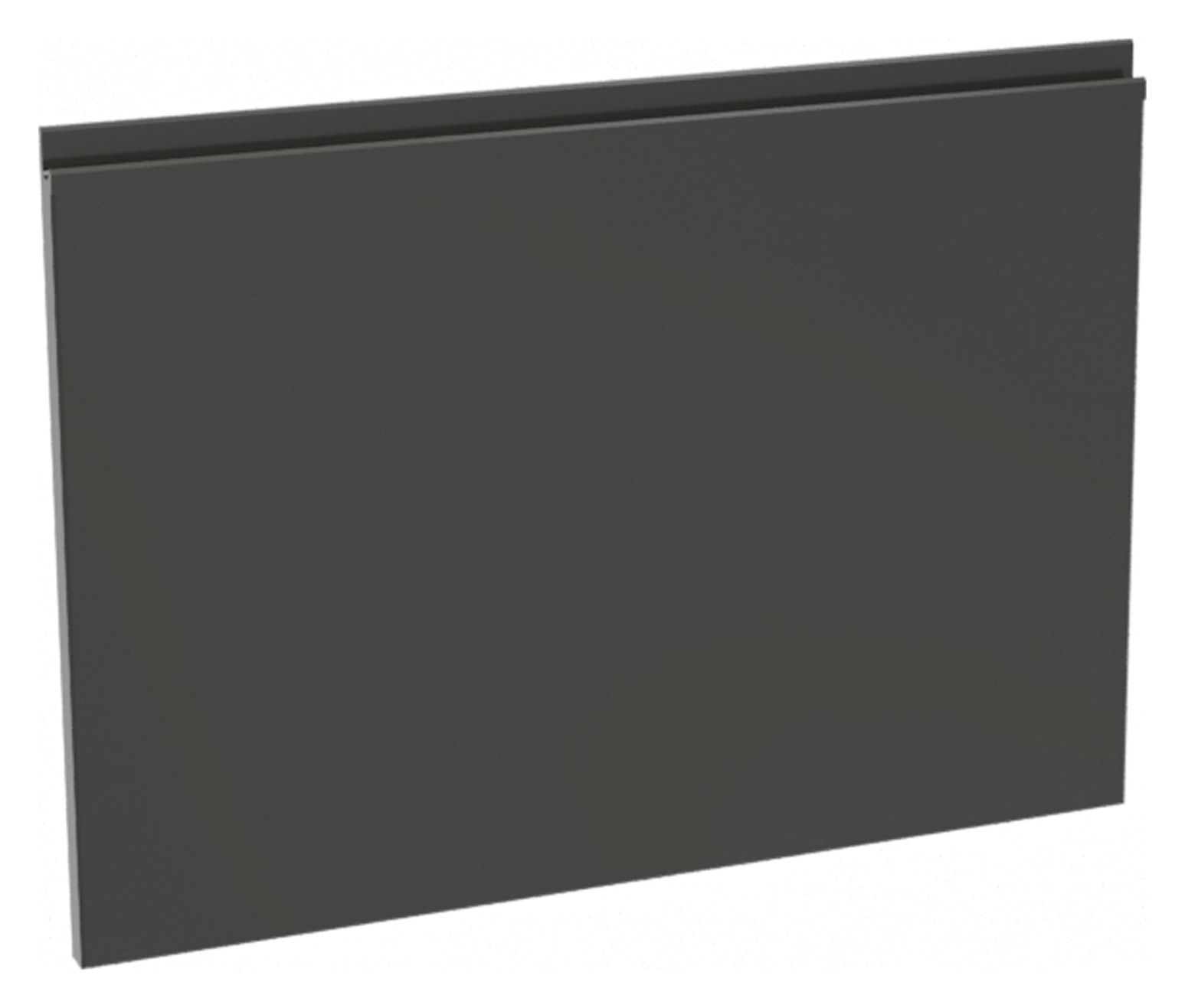 Image of Madison Dark Grey Gloss Handleless Appliance Door (D) - 600 x 437mm