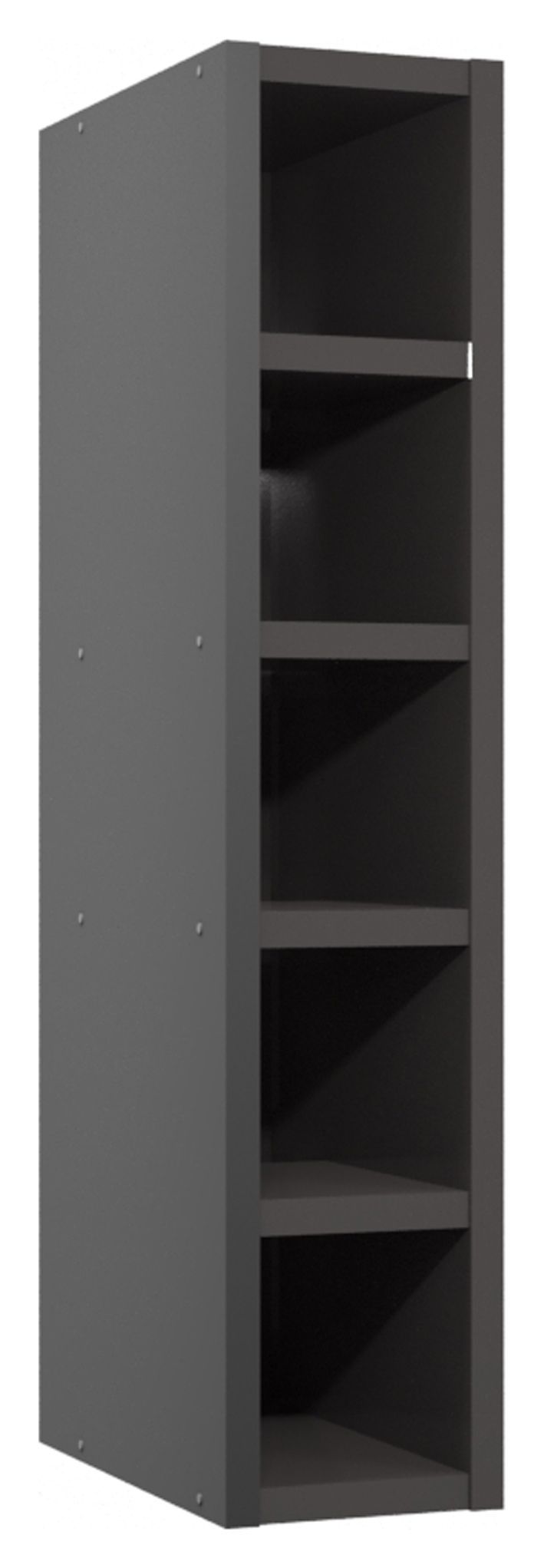 Orlando/Madison Dark Grey Gloss Wine Rack - 150mm