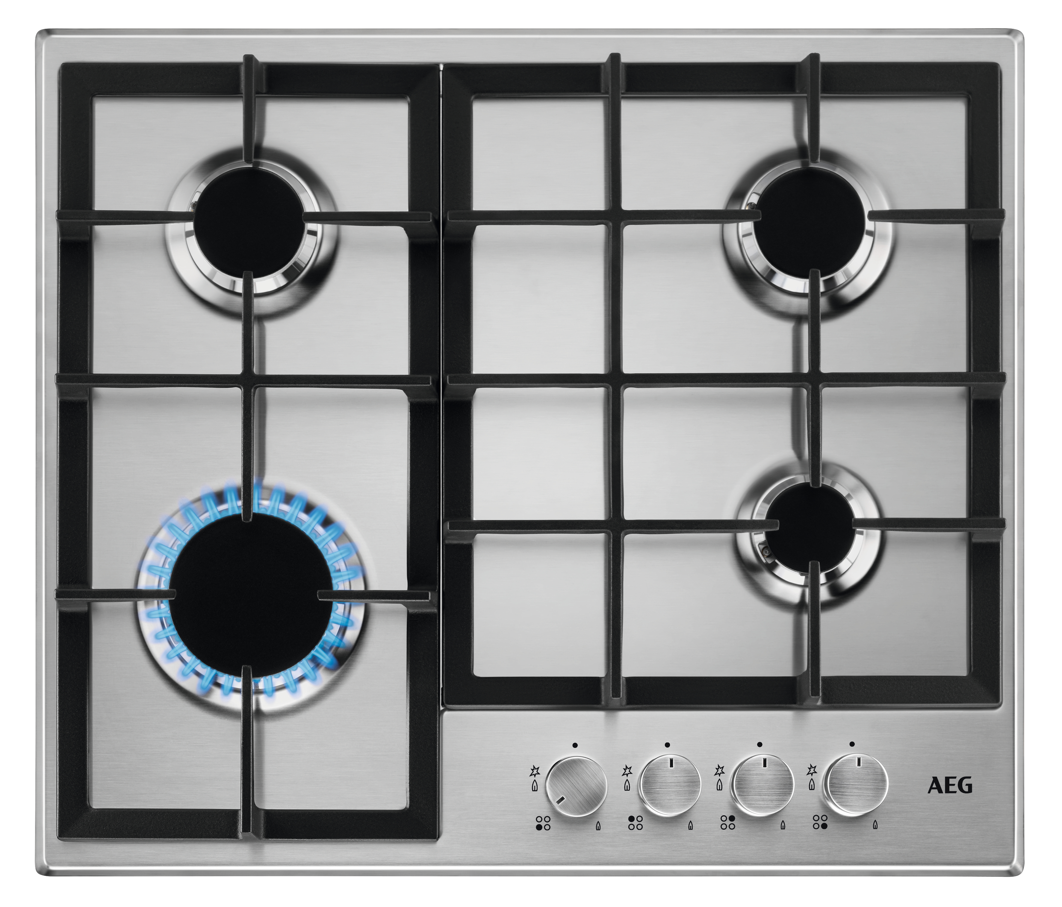 AEG HGB64200SM Gas Hob - 60cm