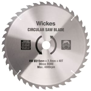 Wickes 40 Teeth Tct Circular Saw Blade - 315mm x 30mm