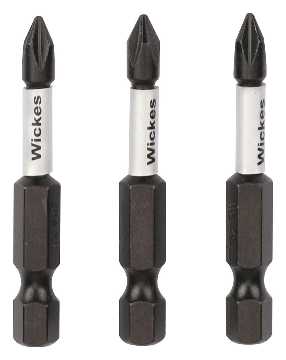 Wickes Impact Screwdriver Bit PH1 - 50mm - Pack of 3