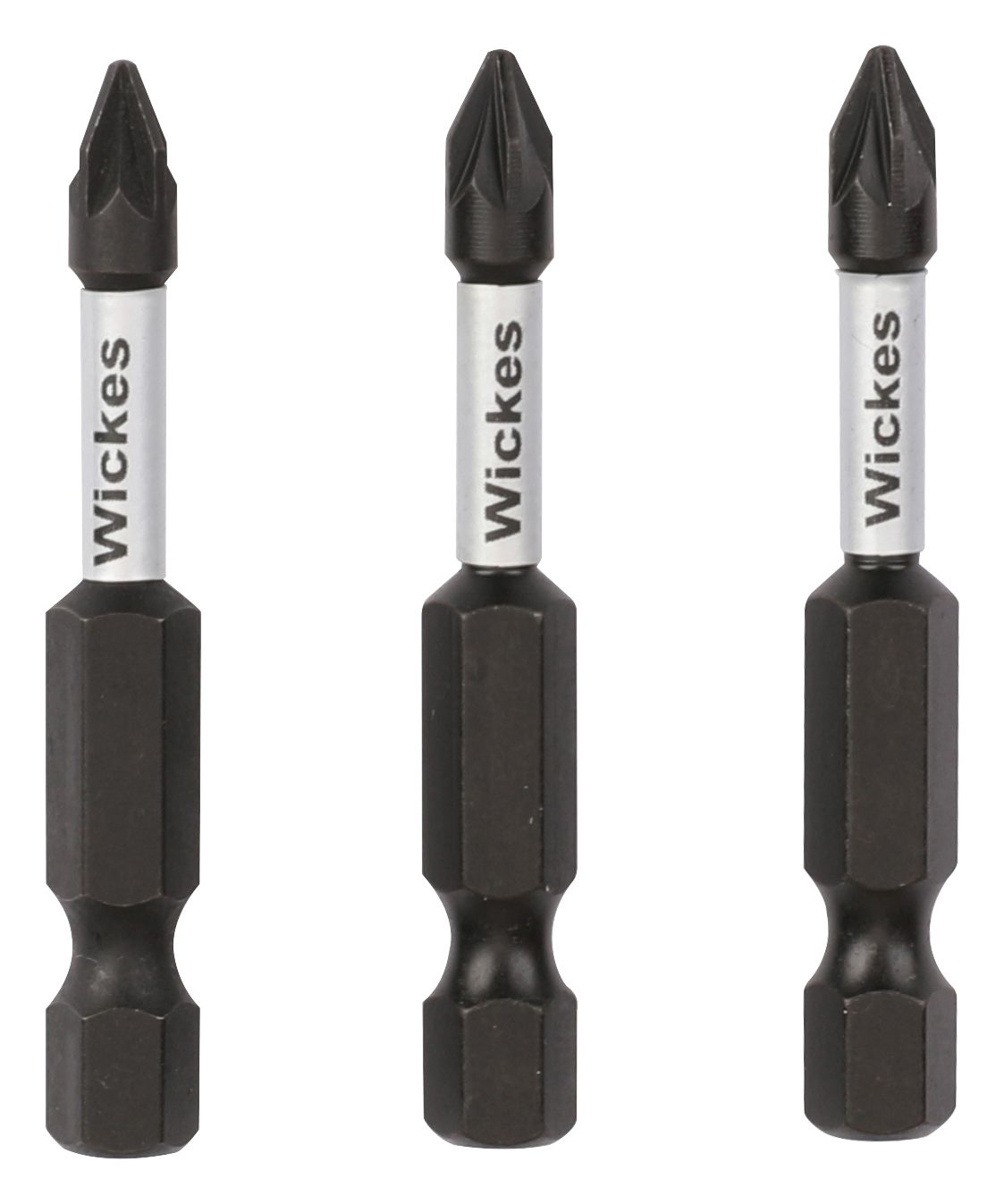 Wickes Impact Screwdriver Bit PZ1 - 50mm - Pack of 3