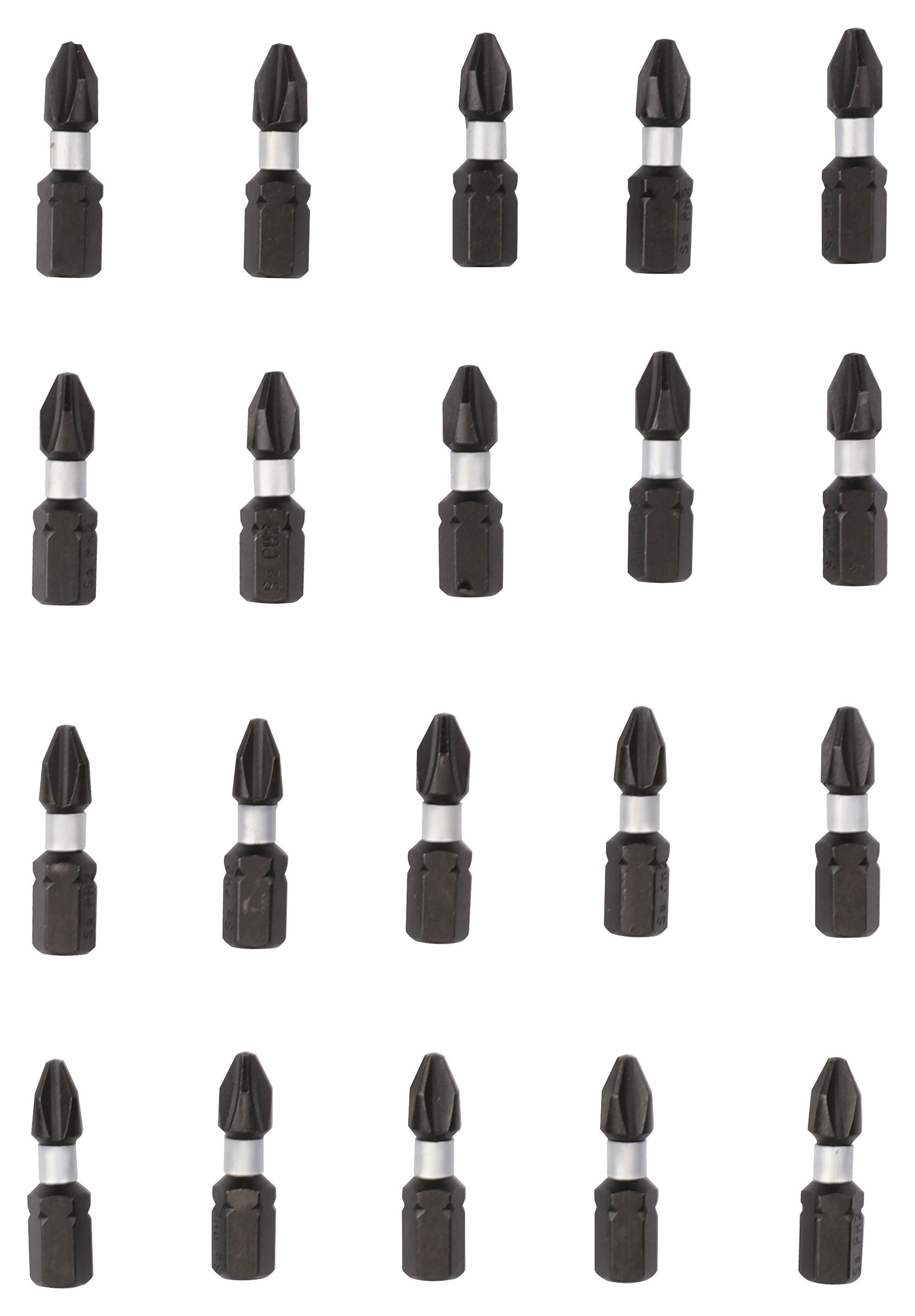 Image of Wickes Screwdriver Bits PH2 - 25mm - Pack of 20