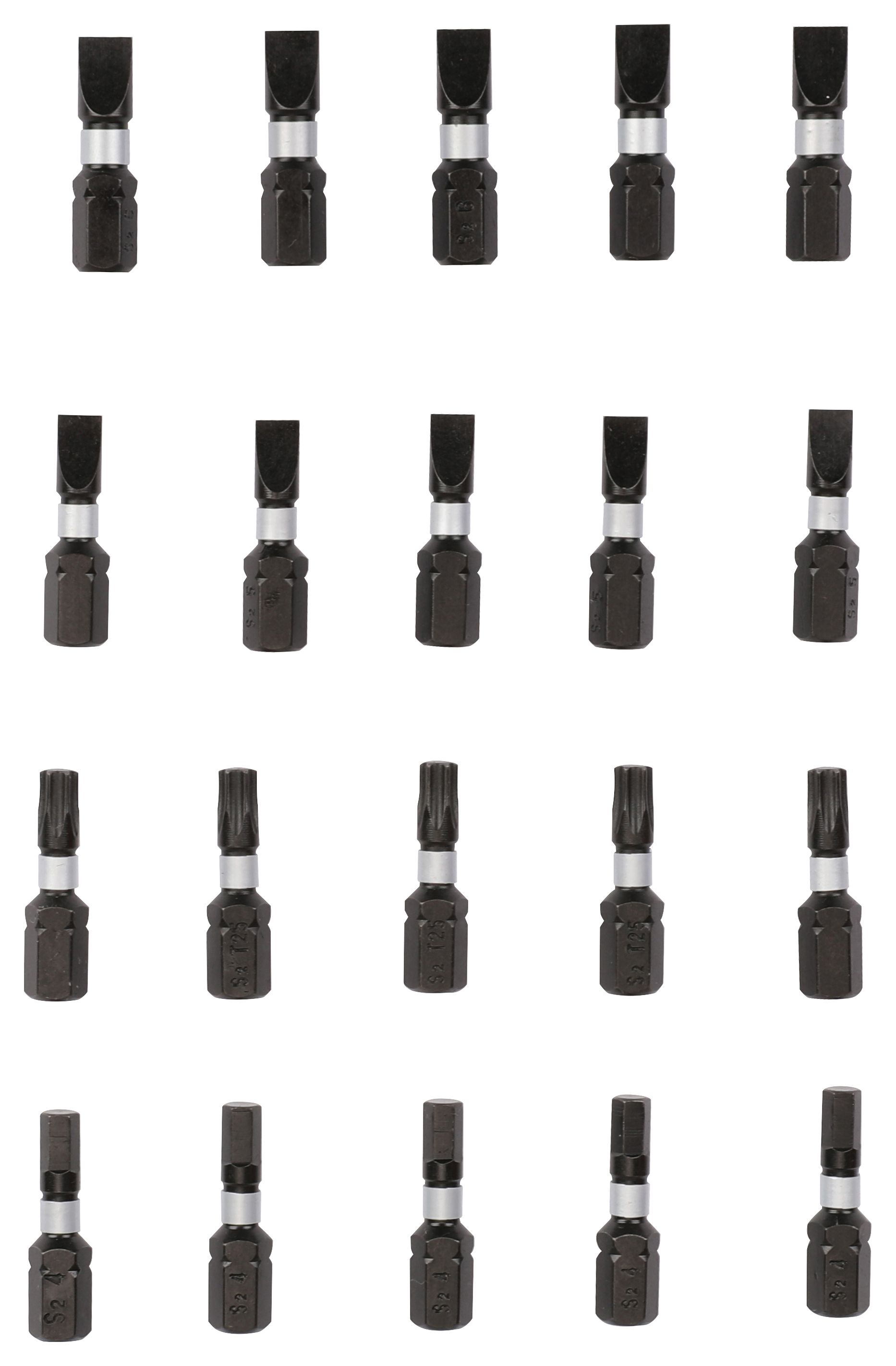 Wickes 20 Piece Mixed Impact Screwdriver Bit Set - 25mm