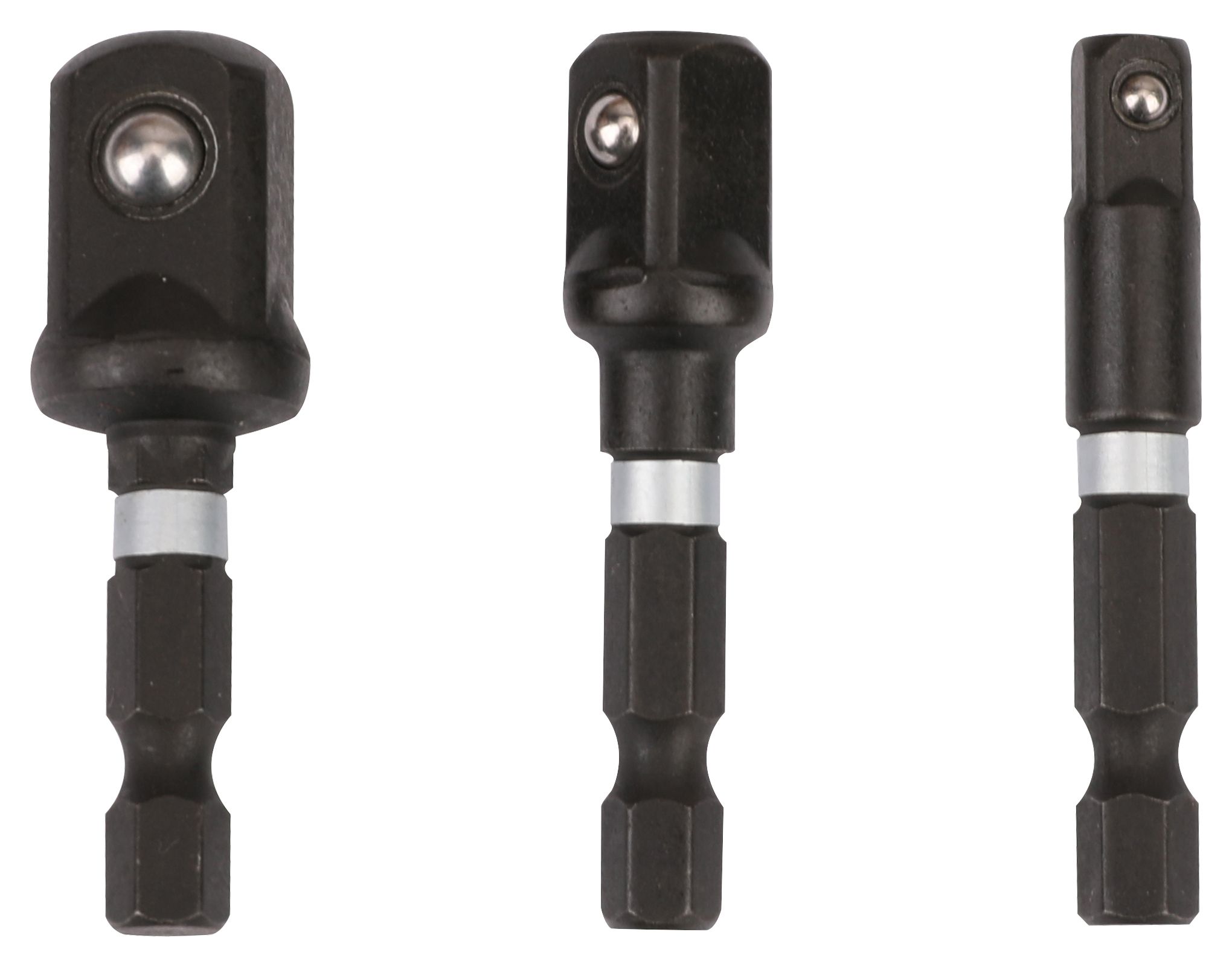 Image of Wickes 3 Piece Mixed Socket Driver Set - 1/4in - 3/8in - 1/2in
