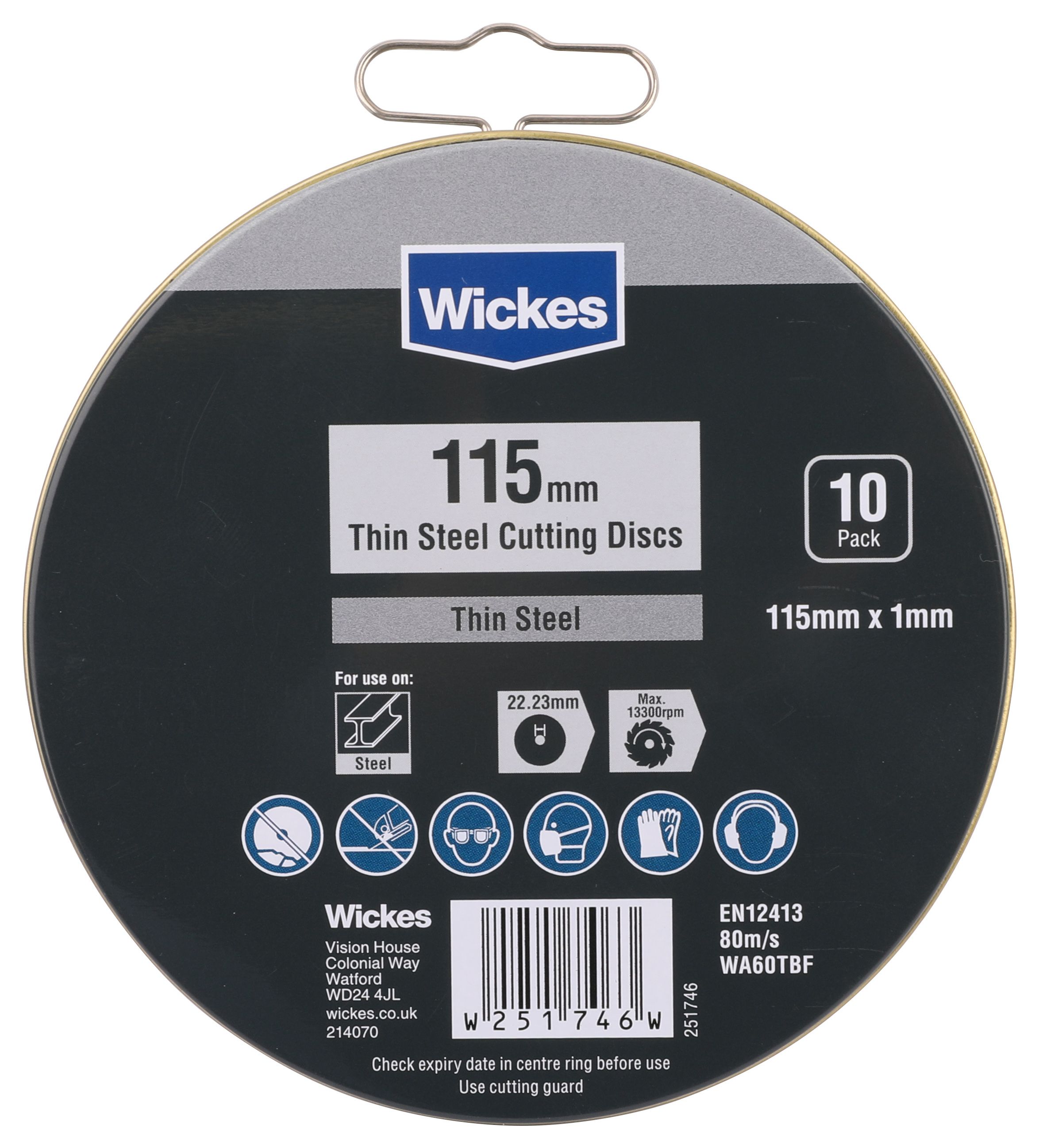 Image of Wickes Thin Steel Cutting Discs 115mm - Pack of 10