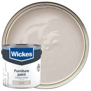 Wickes Dove Grey Flat Matt Furniture Paint - 2.5L