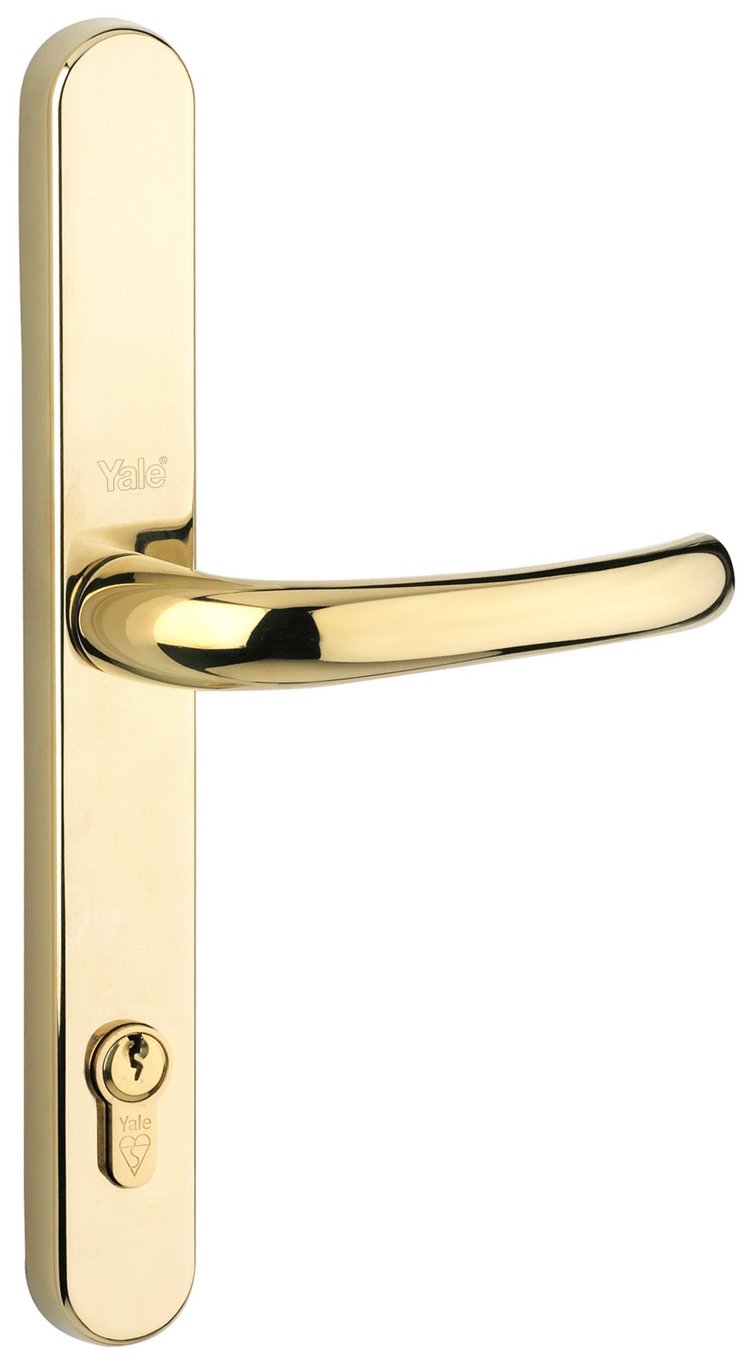 Yale Polished Gold Universal Replacement Door Handle - 1 Pair