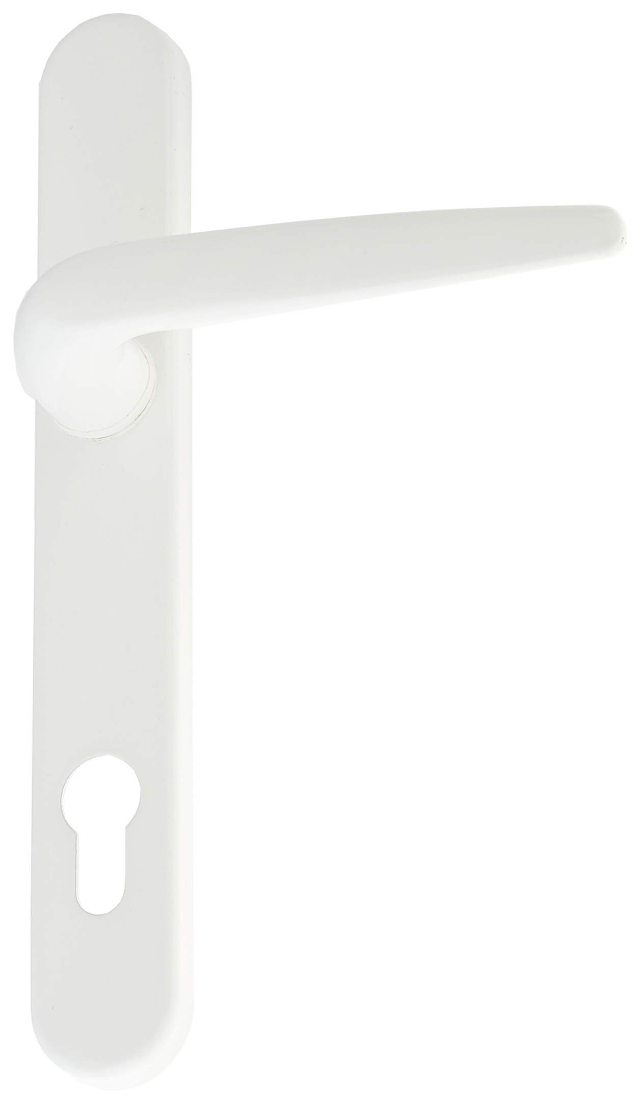 Image of Yale Essentials Short Backplate Door Handle - White