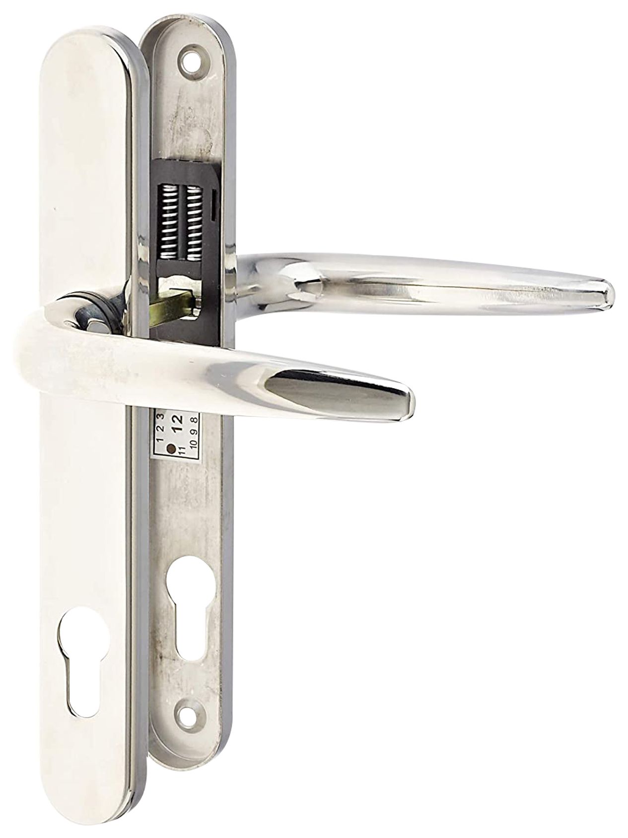 Image of Yale Essentials Long Backplate Door Handle - Polished Chrome