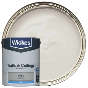 Wickes Vinyl Matt Emulsion Paint - Shadow Grey No.230 - 5L