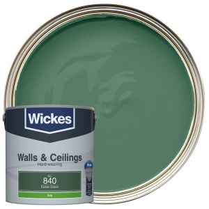 Wickes Vinyl Silk Emulsion Paint - Estate Green No.840 - 2.5L