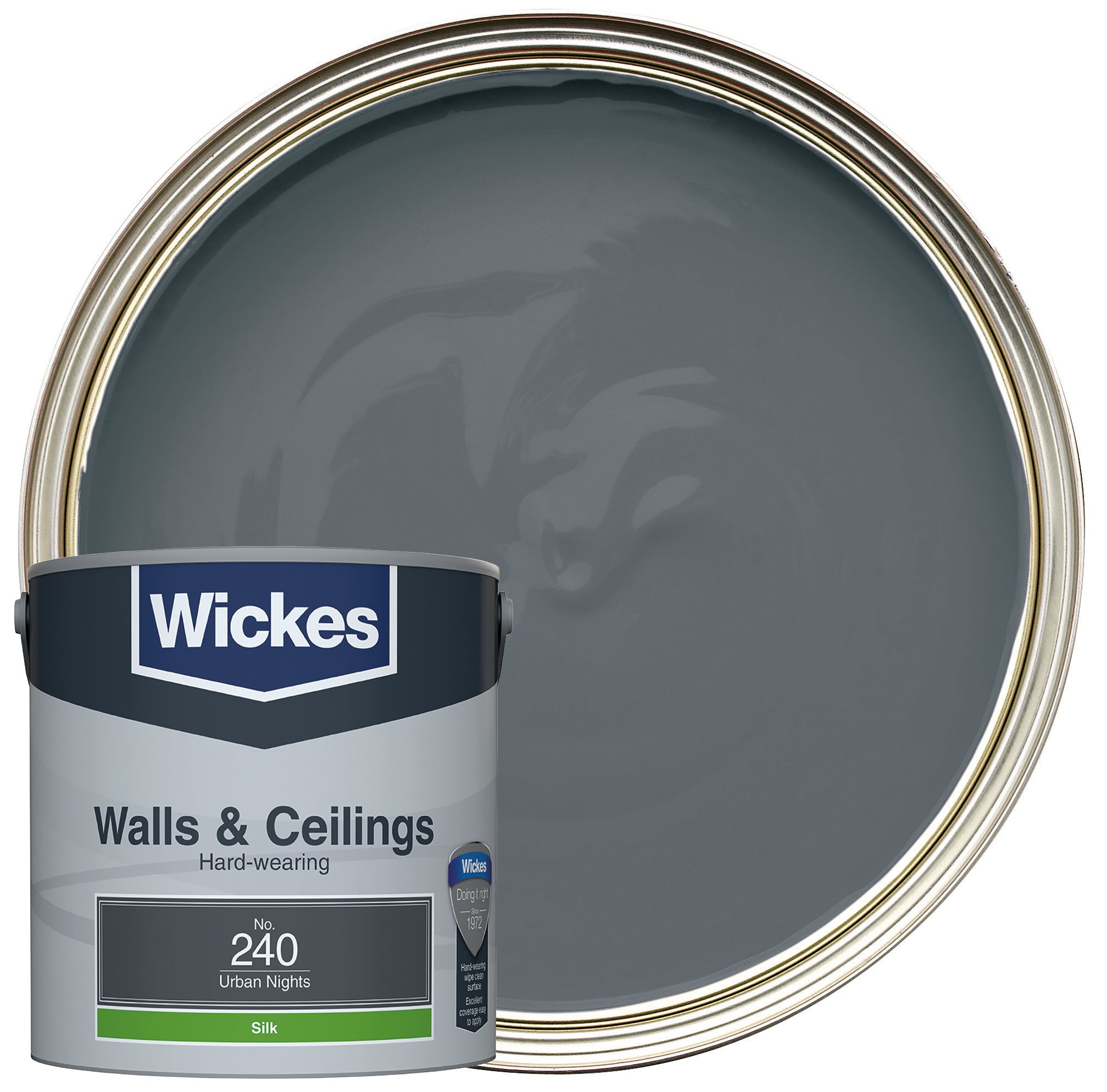 Wickes Vinyl Silk Emulsion Paint Urban Nights No.240 2.5L Wickes