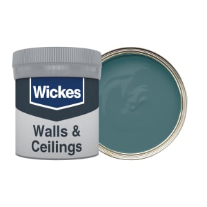 Wickes Vinyl Matt Emulsion Paint Tester Pot - Prussian Green No.841 - 50ml