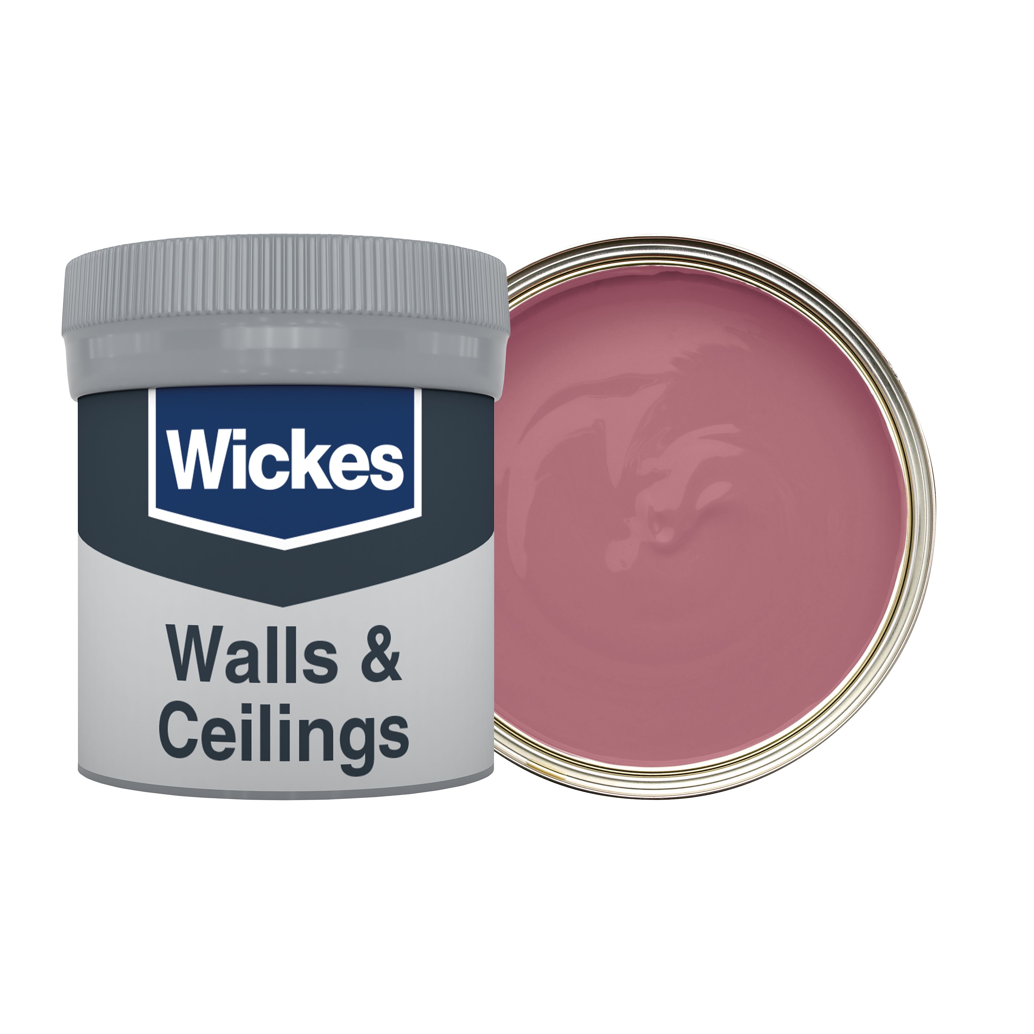 Wickes Vinyl Matt Emulsion Paint Tester Pot - Dusty Rose No.621 - 50ml