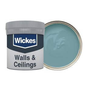 Wickes Vinyl Matt Emulsion Paint Tester Pot - Ostrich Egg Blue No.936 - 50ml