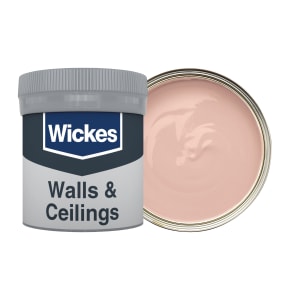 Wickes Vinyl Matt Emulsion Paint Tester Pot - Peony Pink No.611 - 50ml
