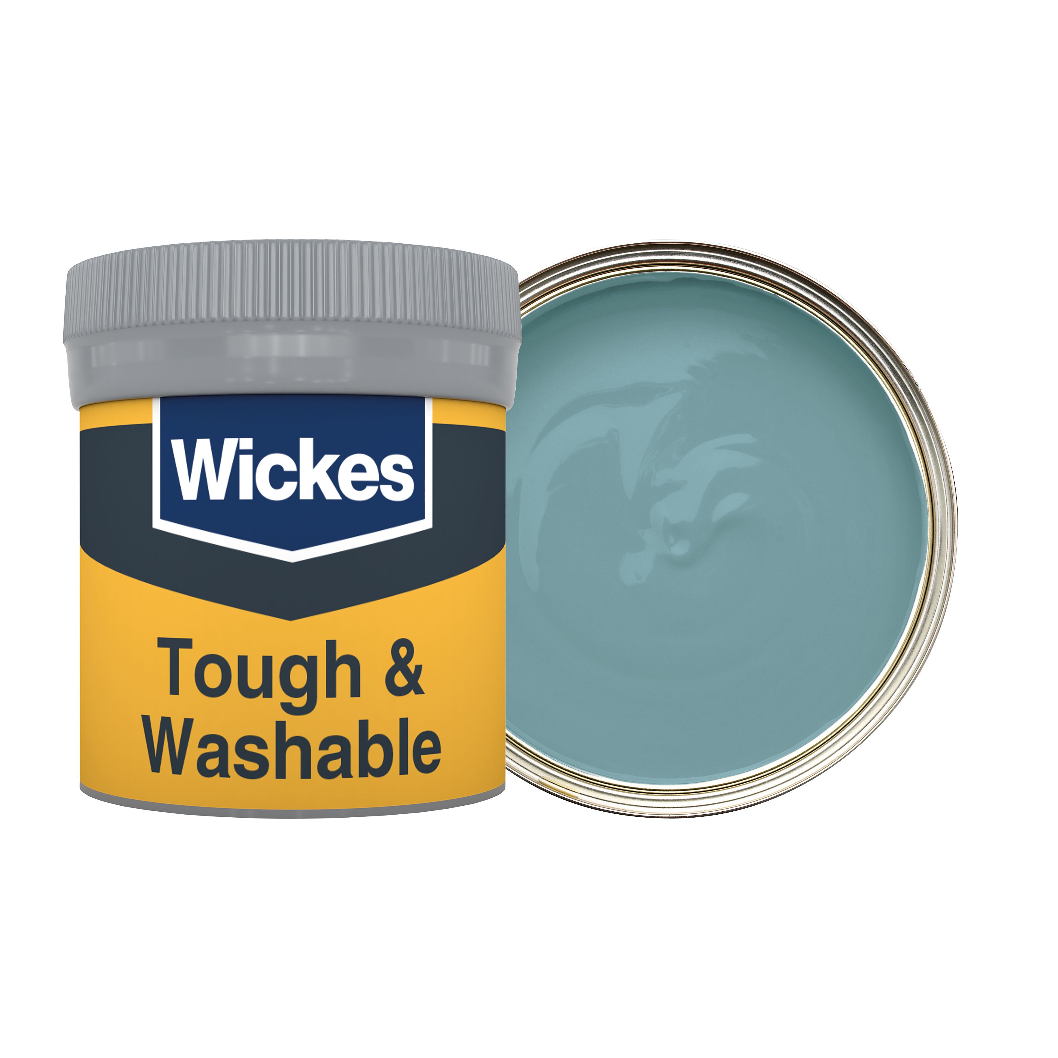 Wickes Tough & Washable Matt Emulsion Paint Tester Pot - Ostrich Egg Blue No.936 - 50ml