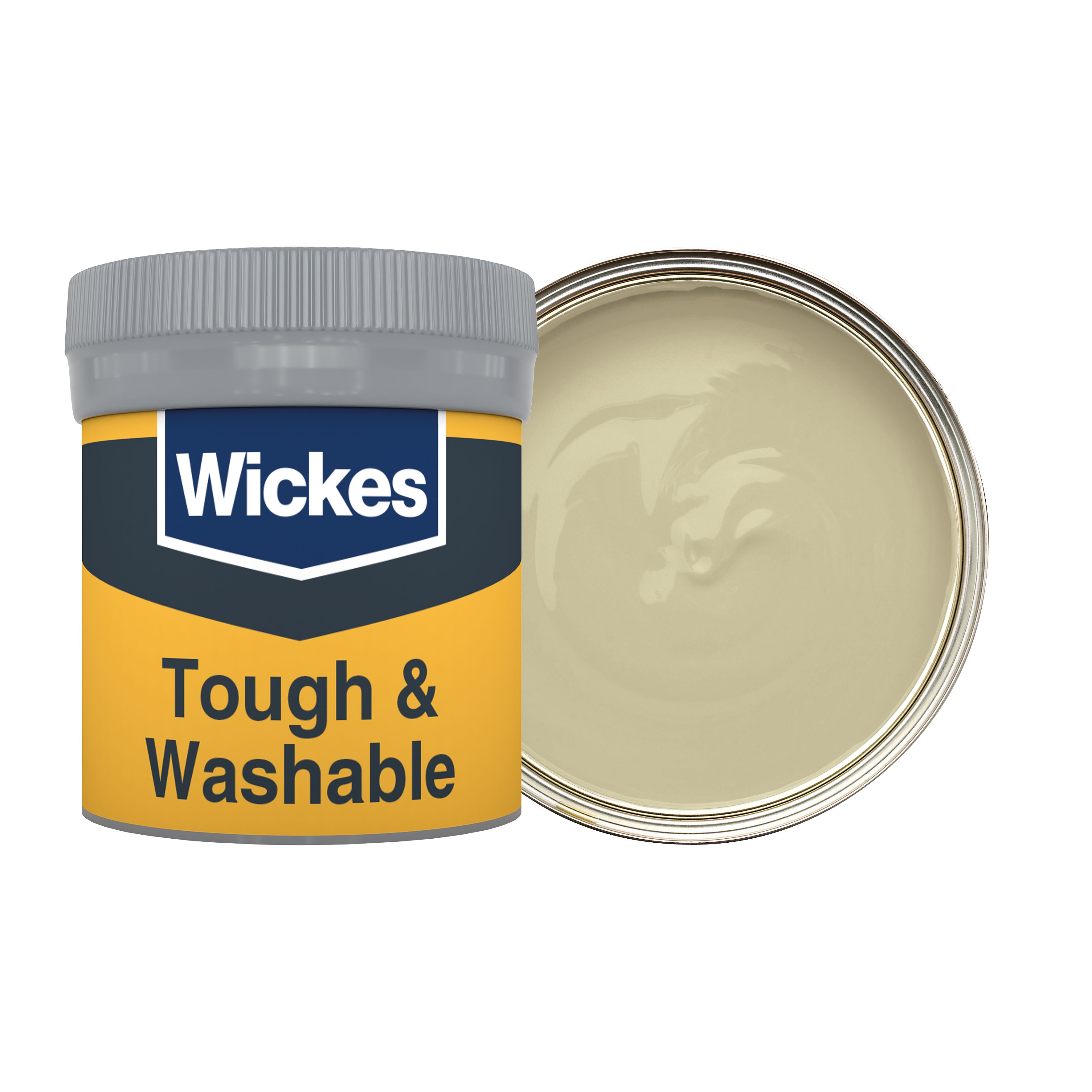 Image of Wickes Tough & Washable Matt Emulsion Paint Tester Pot - Fawn Green No.801 - 50ml