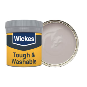 Wickes Soft Grey - No. 206 Tough & Washable Matt Emulsion Paint Tester Pot - 50ml