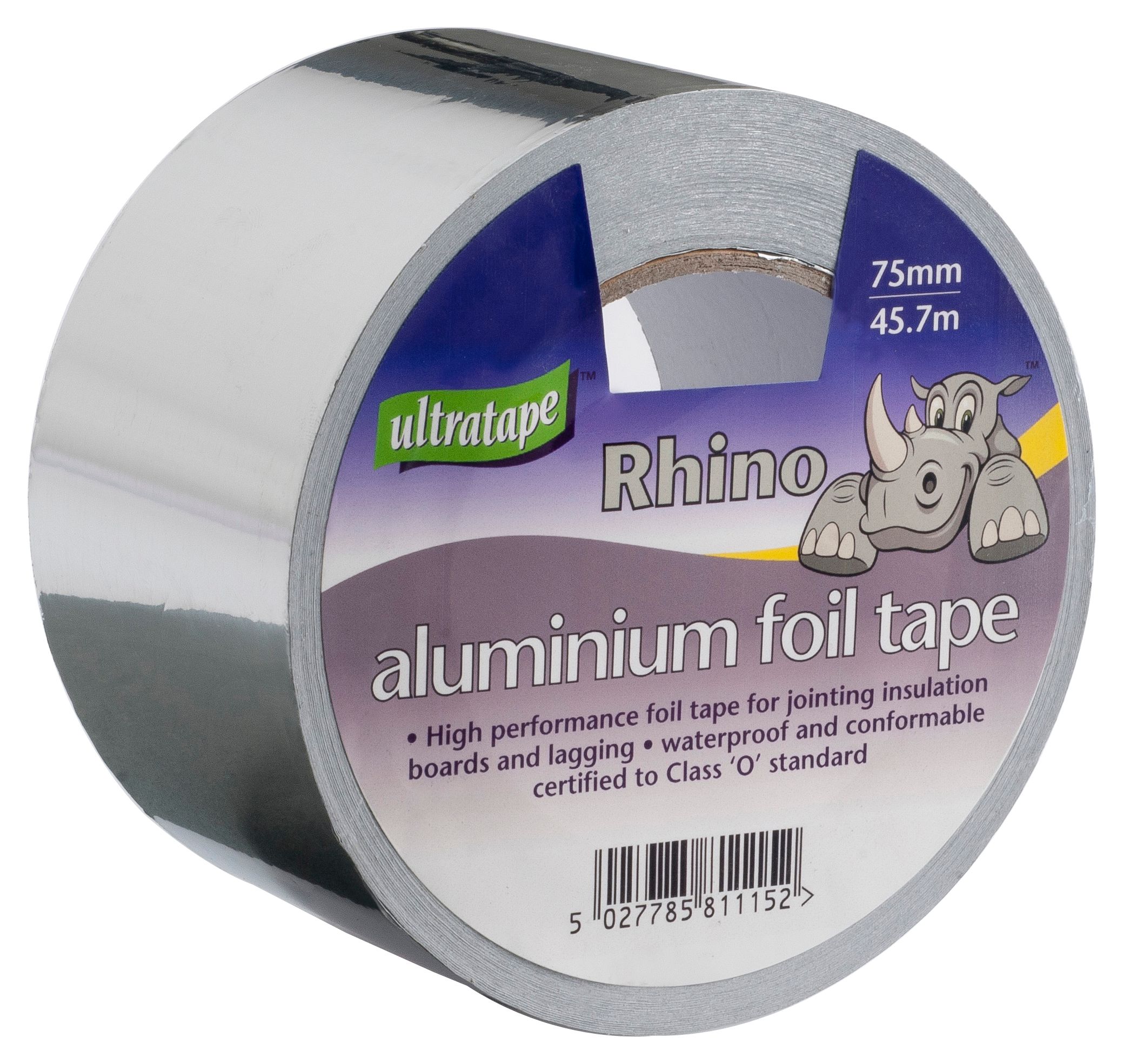 Image of Rhino Self Adhesive Foil Tape - 75mm x 45m