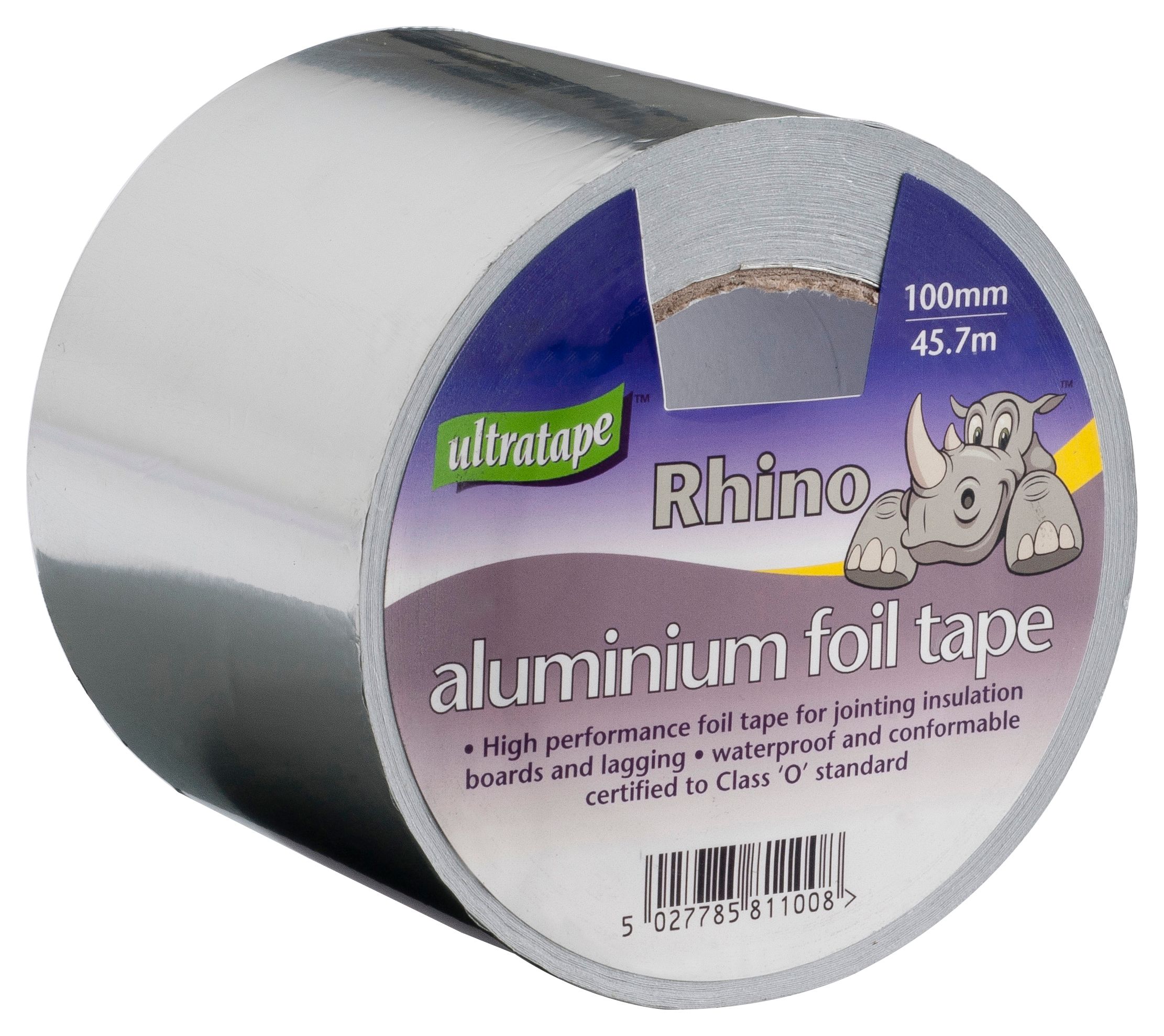 Image of Rhino Self Adhesive Foil Tape - 100mm x 45m