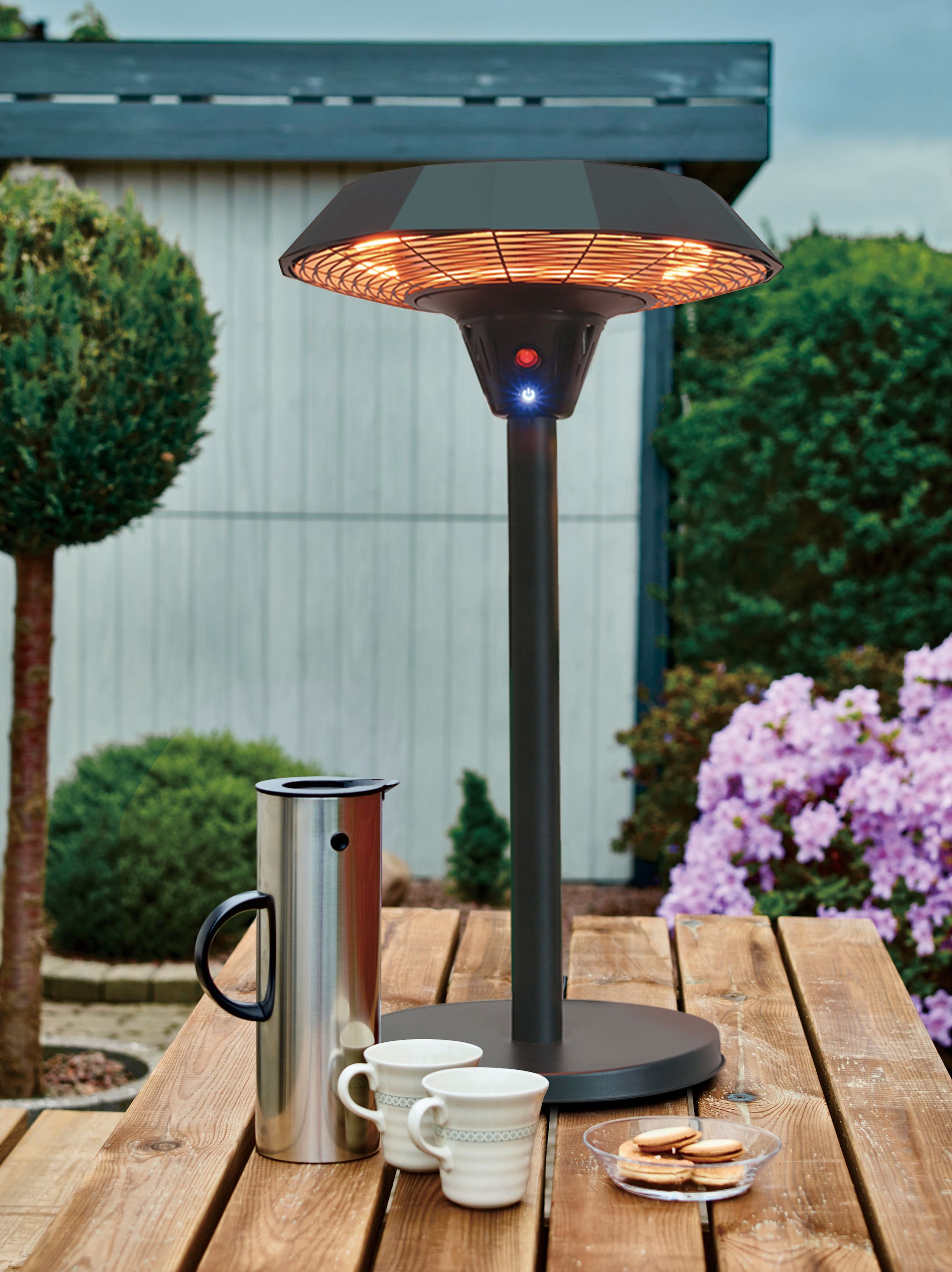 Charles Bentley 2000W Electric Table Top Outdoor Patio Heater