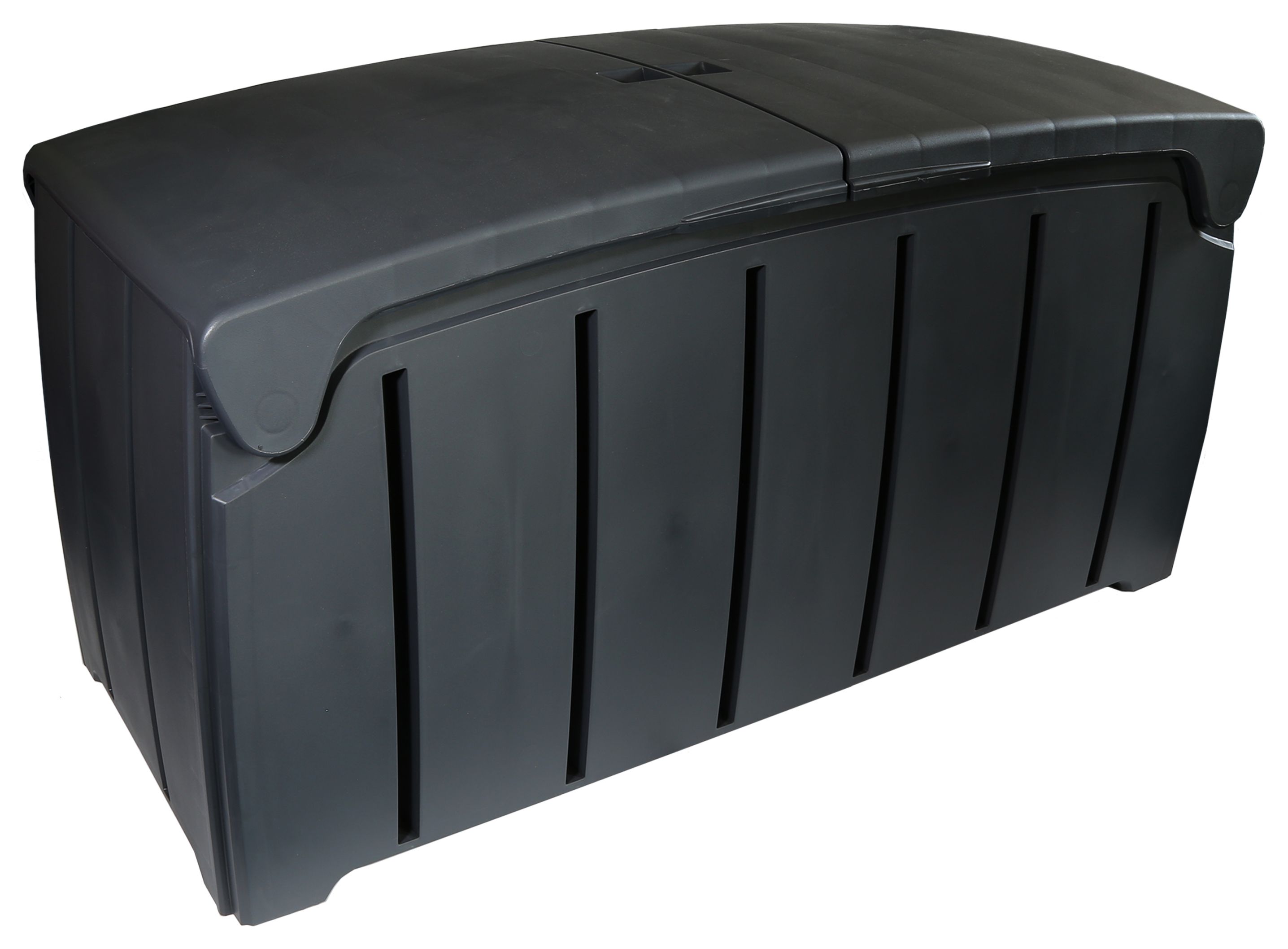 Charles Bentley 322L Ward Outdoor Plastic Storage Box - Black