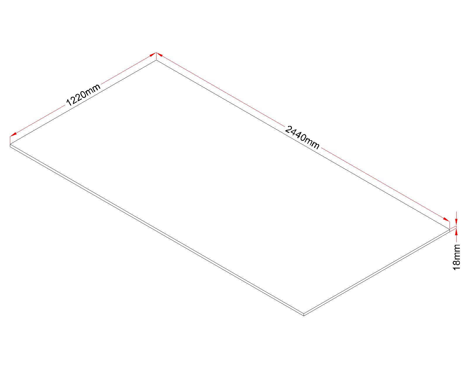Product image for Elliotis Softwood Pine Structural Plywood 2440x1220x18mm