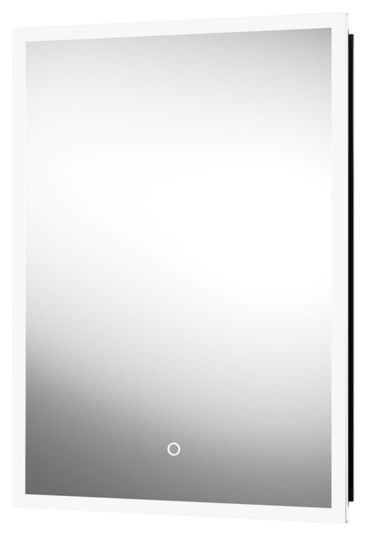 Sensio Lyttleton Colour Changing Recessed Matt Black LED Mirror Cabinet - 700 x 500mm