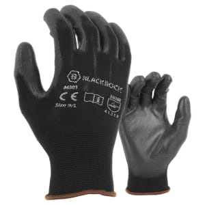 Blackrock PU coated Lightweight Gripper Gloves - Size 9/L - Pack of 6