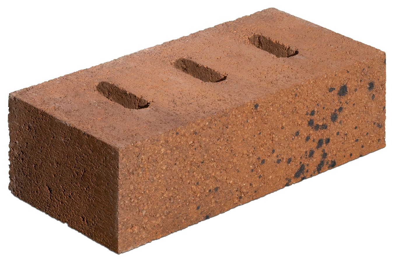 Image of Marshalls Orange/Brown Hazley Heath Perforated Facing Brick - 215 x 100 x 65mm - Pack of 416