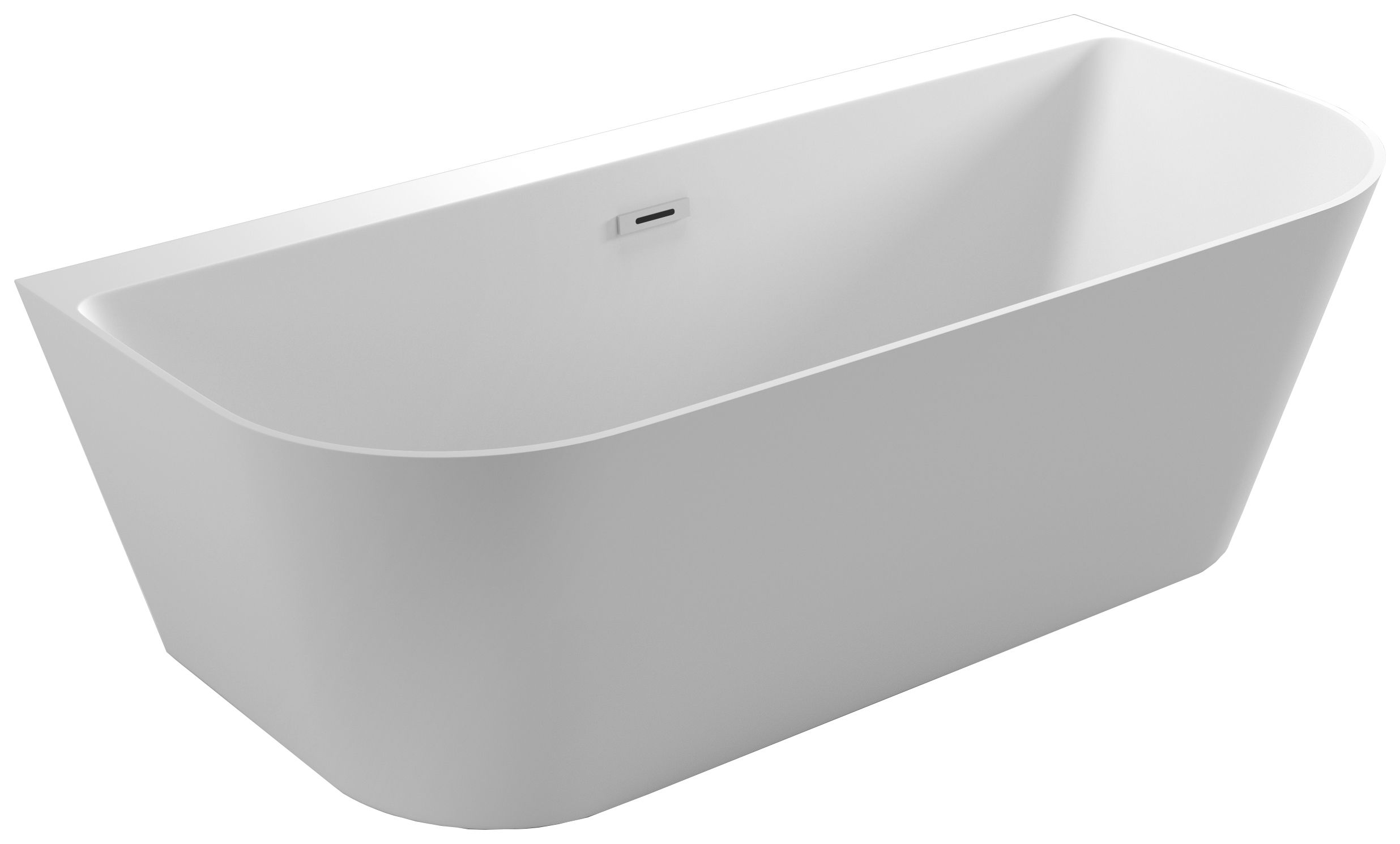 Wickes Boston Back to Wall Freestanding Contemporary Bath - 1700 x 800mm