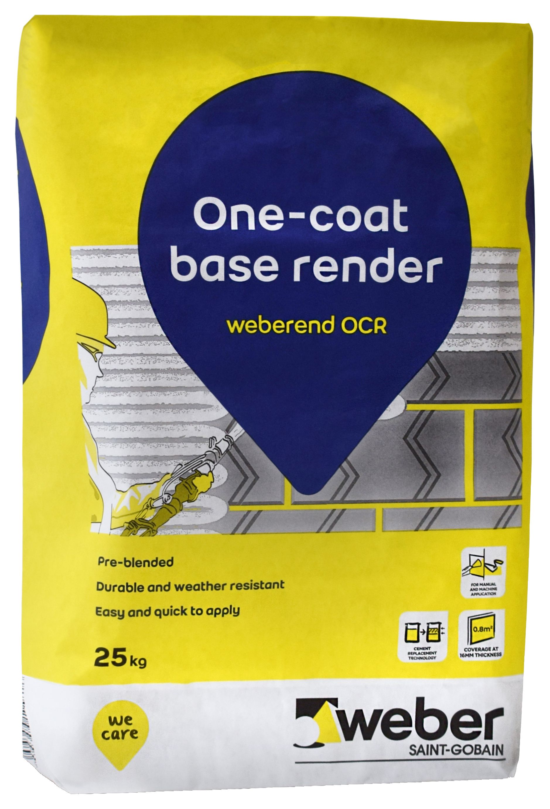 Weber One Coat Base Render - 25kg