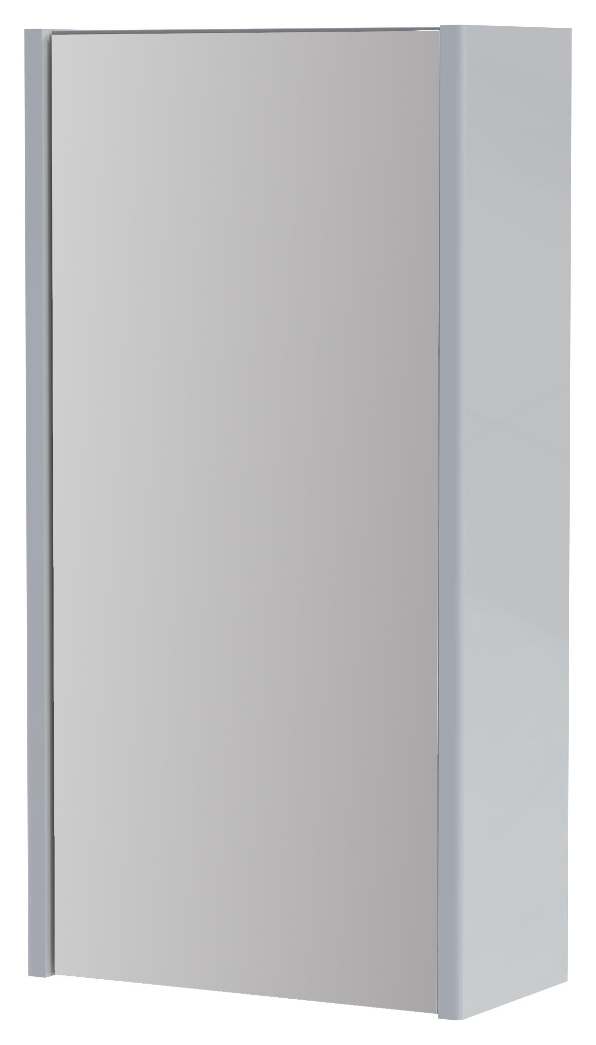 Image of Wickes Semi-Frameless White Single Mirror Bathroom Cabinet - 600 x 310mm