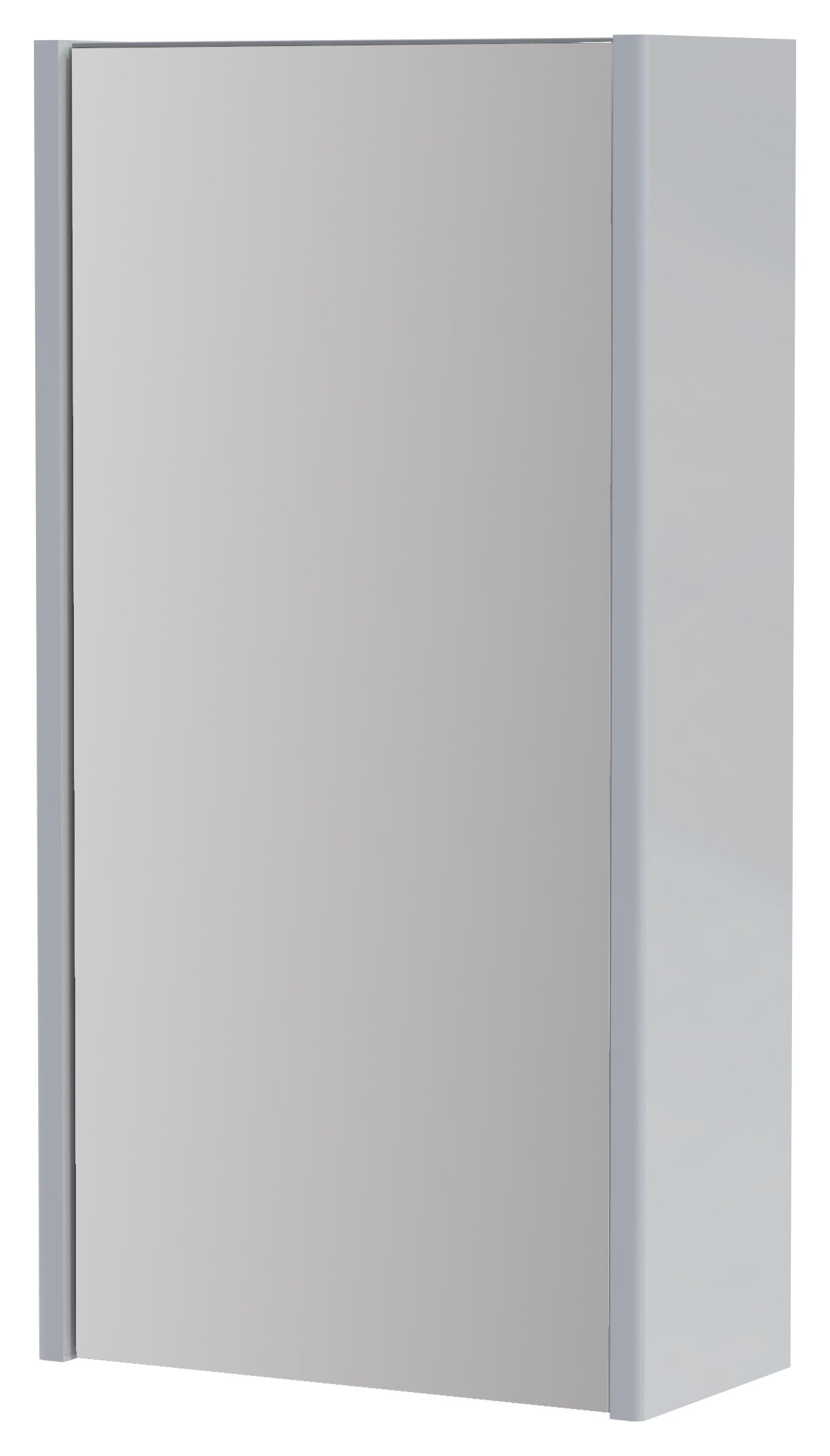 Wickes Semi-Frameless White Single Mirror Bathroom Cabinet - 600 x 310mm