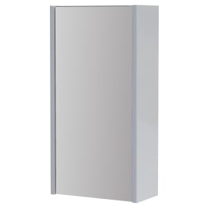 Wickes Semi-Frameless White Single Mirror Bathroom Cabinet - 600 x 310mm