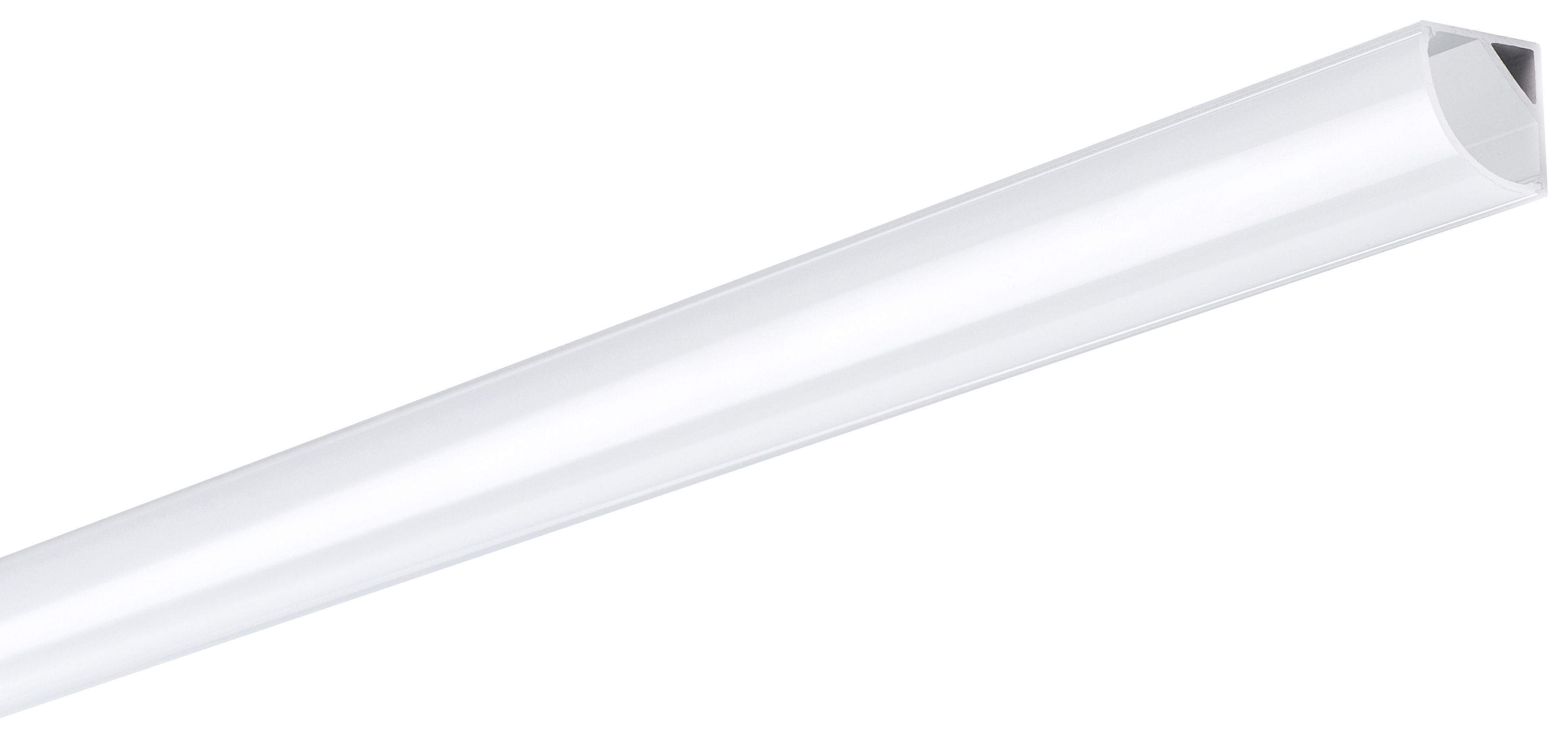Sensio Albury Aluminium Profile for Flexible Angled Strip Lighting - 2200mm