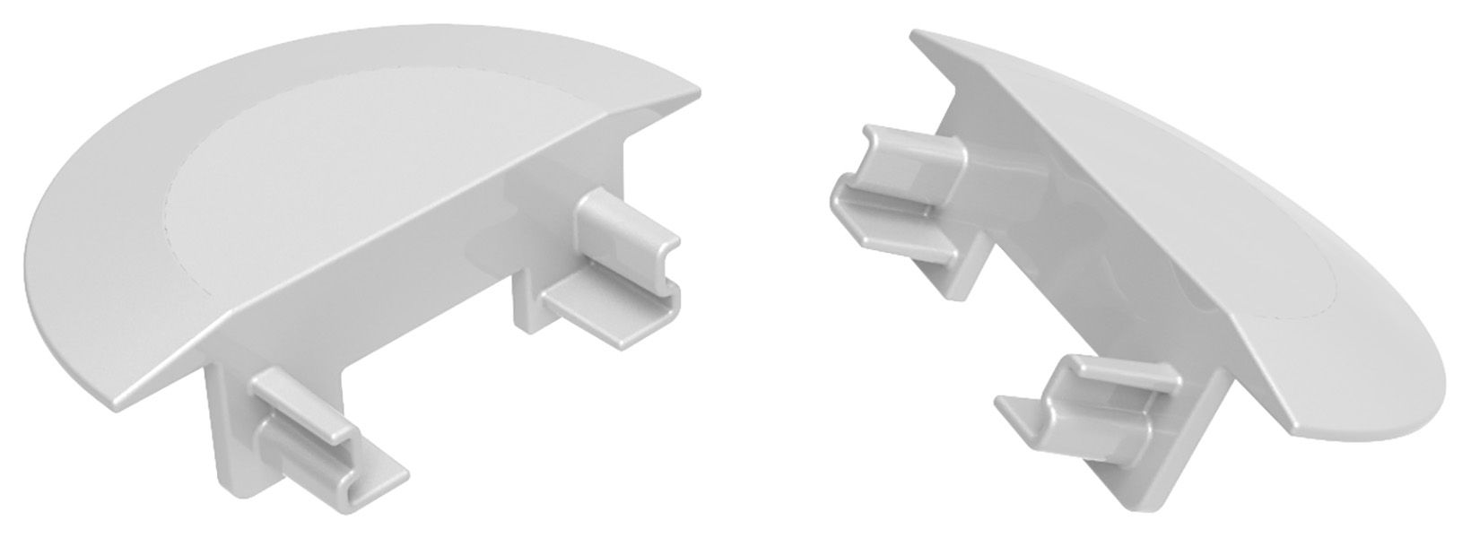 Image of Sensio Silver End Caps for Mackay Profiles (2 end caps)