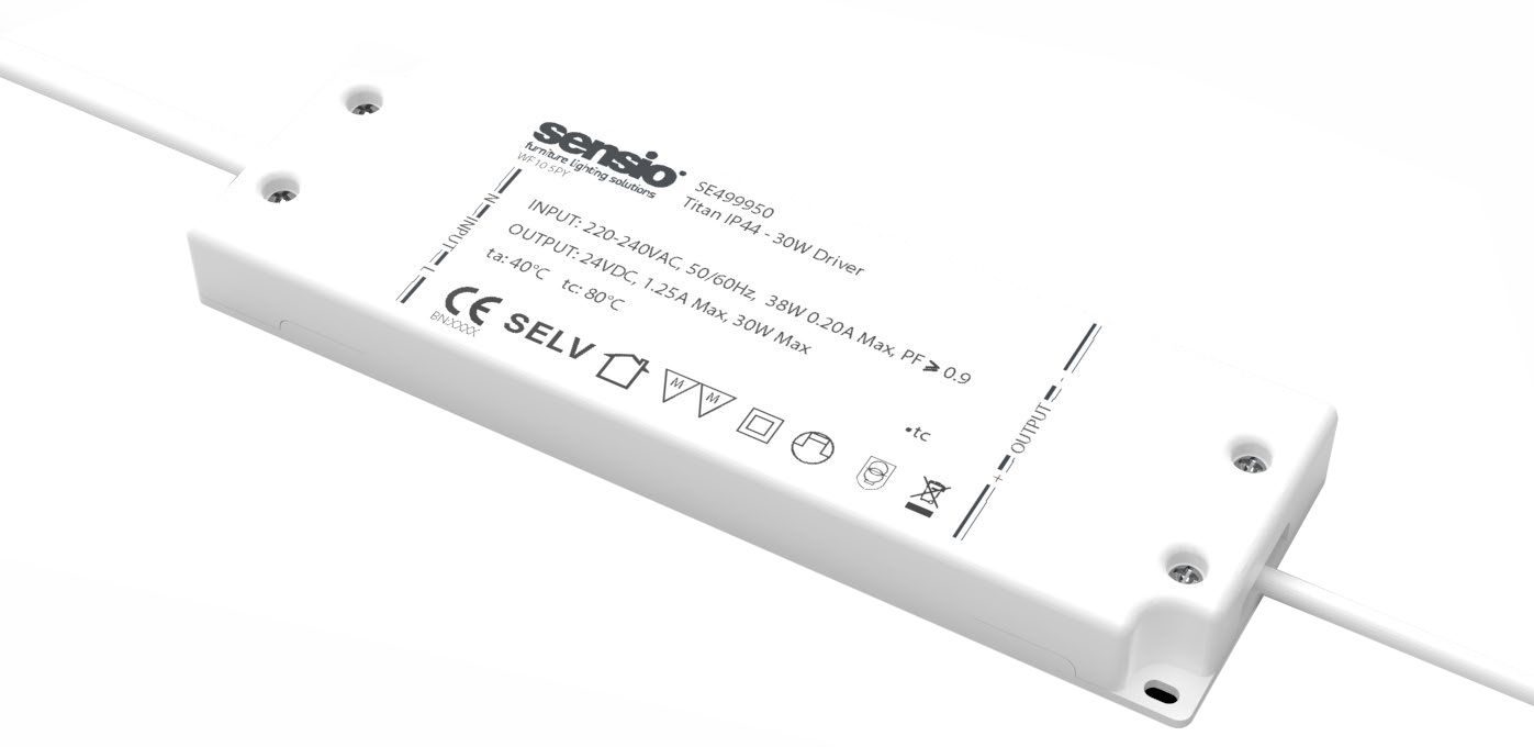 Sensio Sparta LED 30W Driver for Strip Lighting - 24V