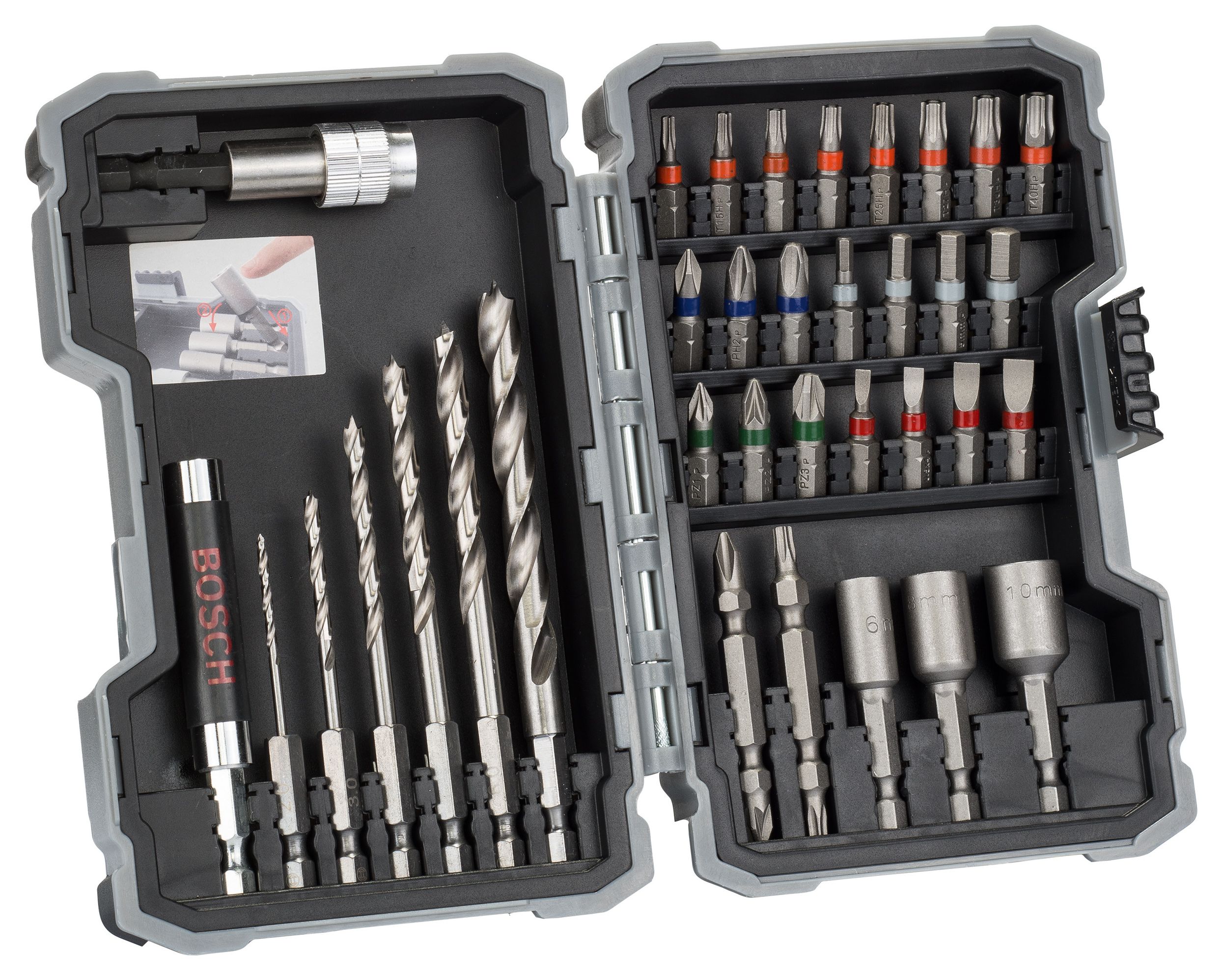 Image of Bosch 2607017327 35 Piece Pro Mixed Wood Drill & Screwdriver Bit Set