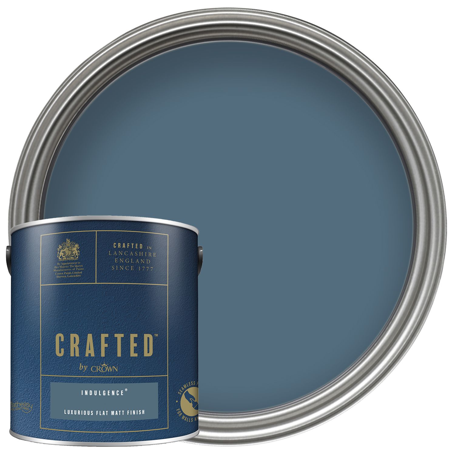 Image of CRAFTED™ by Crown Flat Matt Emulsion Interior Paint - Indulgence™ - 2.5L