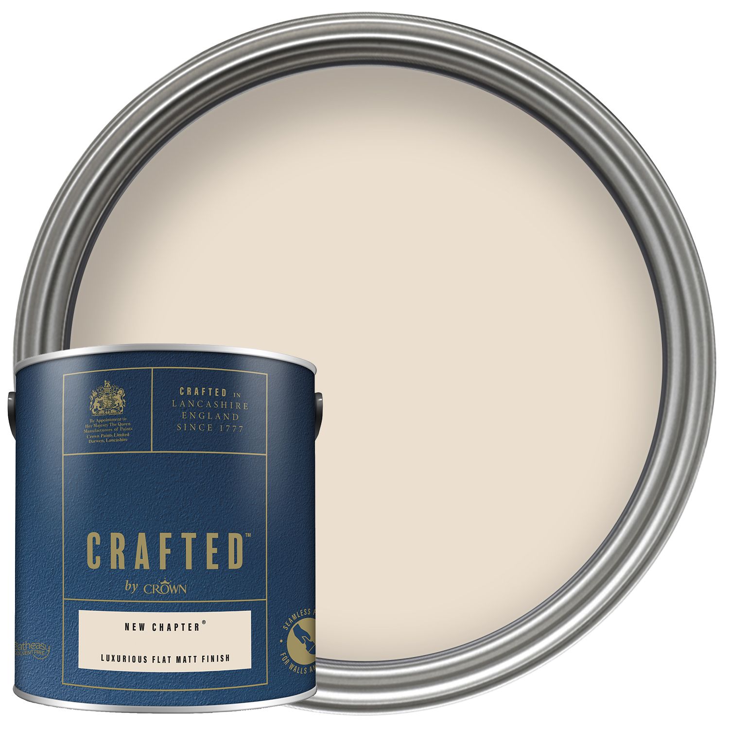 Image of CRAFTED™ by Crown Flat Matt Emulsion Interior Paint - New Chapter™ - 2.5L
