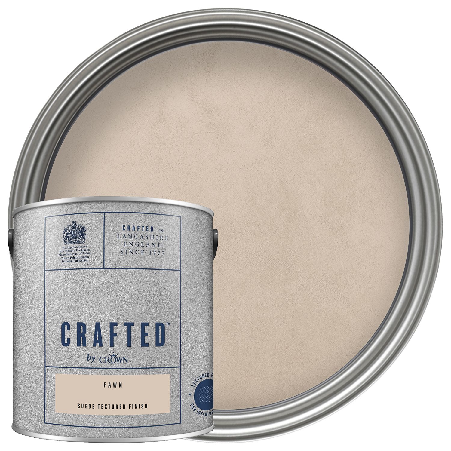 Image of CRAFTED™ by Crown Emulsion Interior Paint - Textured Fawn™ - 2.5L