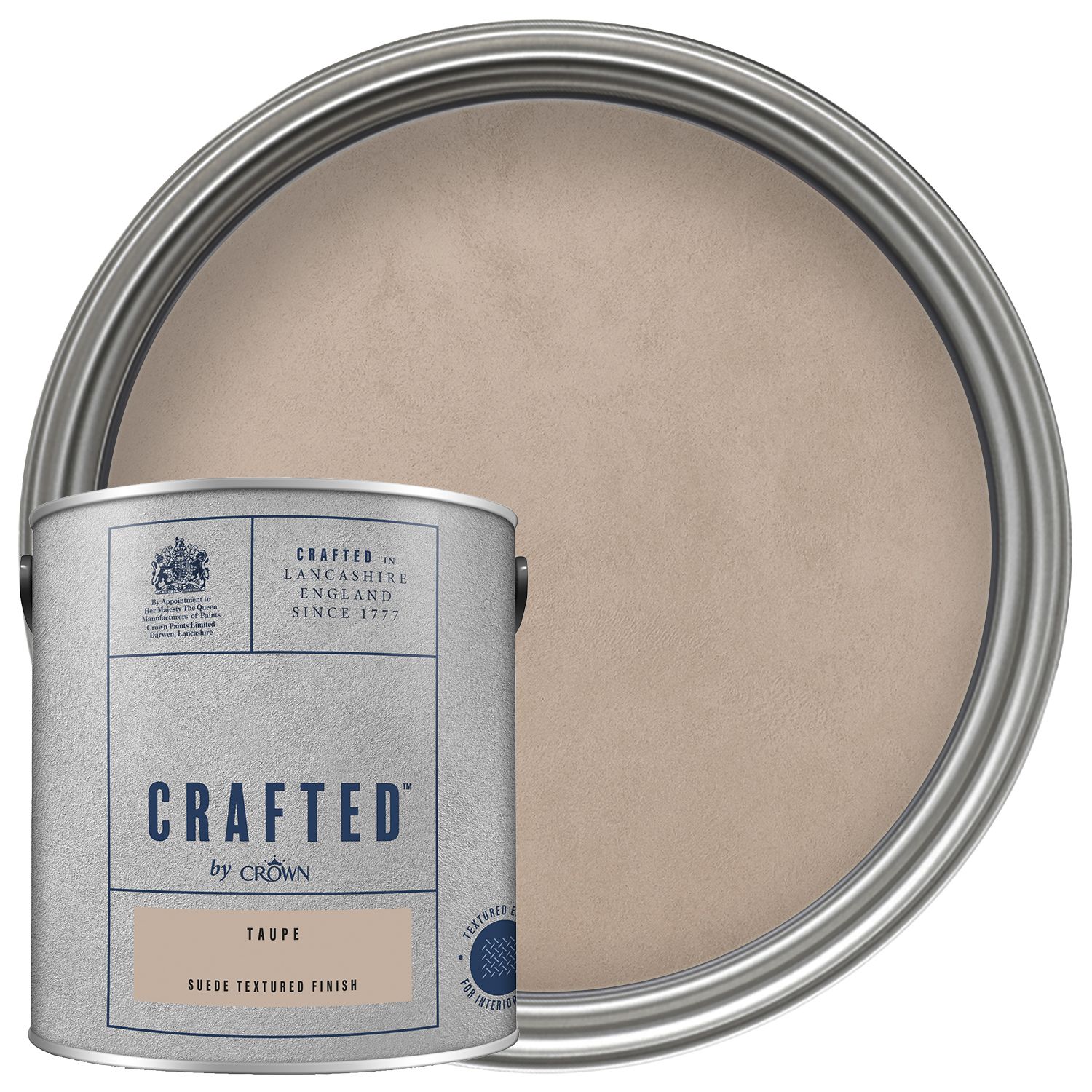 Image of CRAFTED™ by Crown Emulsion Interior Paint - Textured Taupe™ - 2.5L